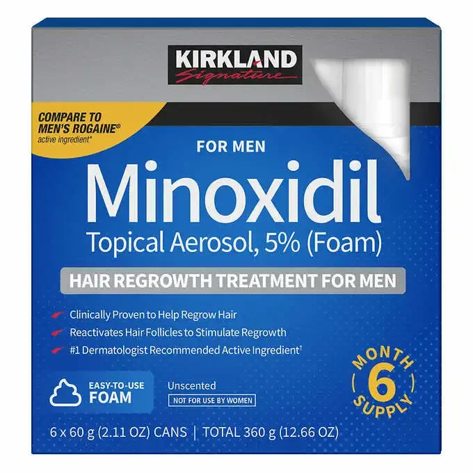 Kirkland Signature 5% Minoxidil Foam - 6 Month Supply