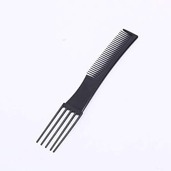 Slim Tooth Hair Comb With 5 Metal Parting Spikes Plastic ( ADD ON ITEM ONLY )