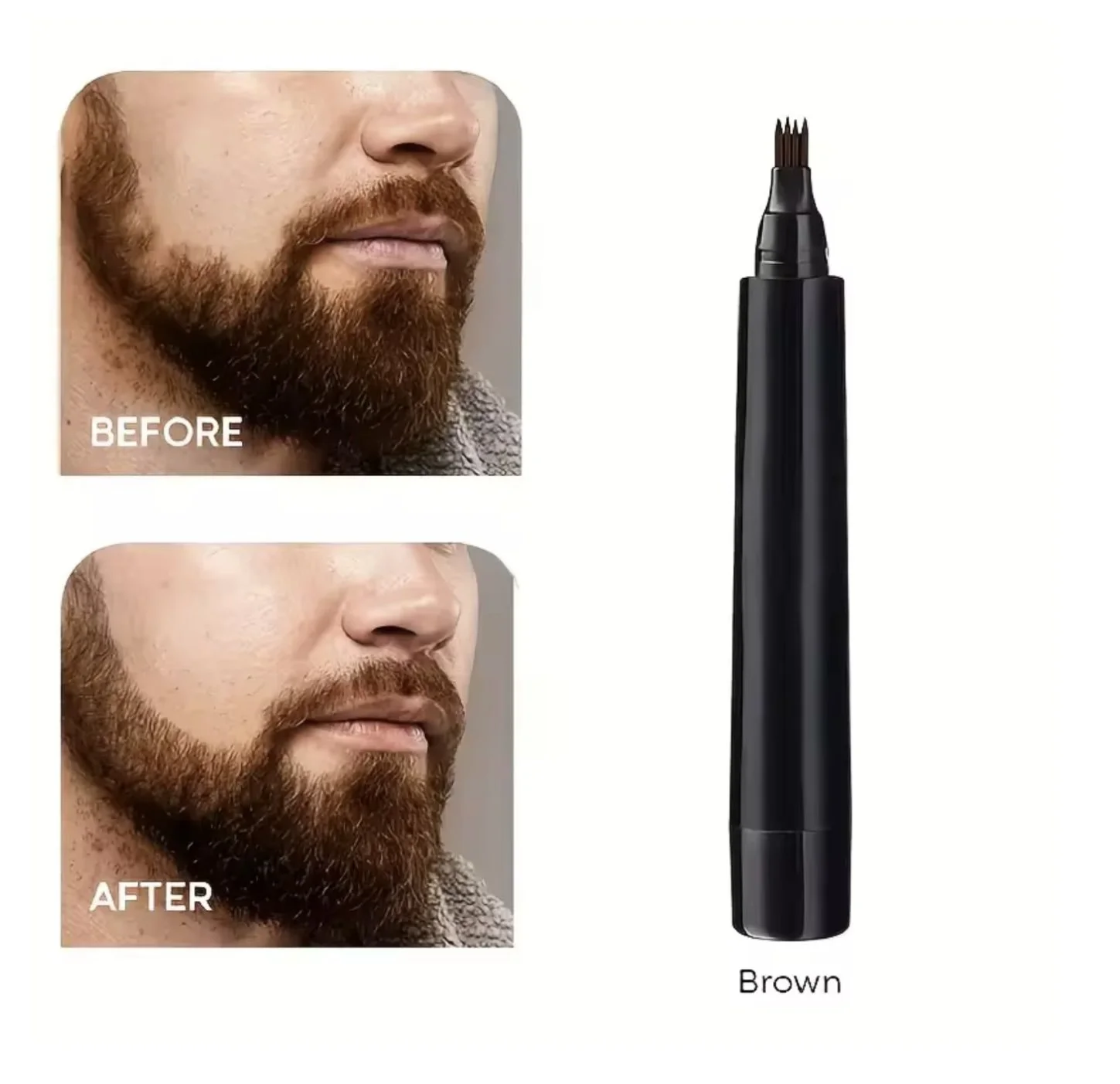 Beard & Eyebrow Enhancer Pen - BROWN ( ADD ON ITEM ONLY )
