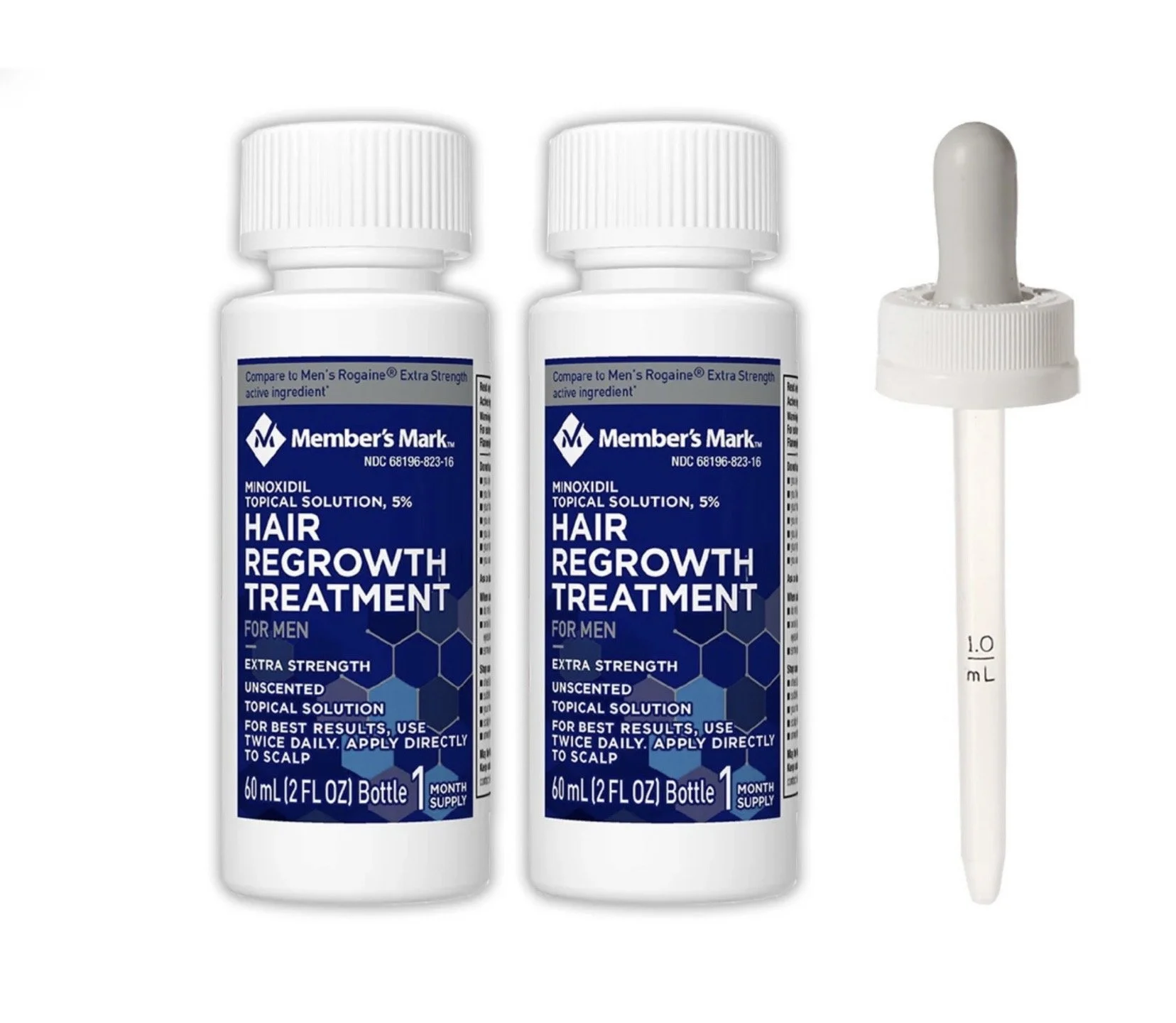 MEMBERS MARK 5% MINOXIDIL SOLUTION - 2 MONTH SUPPLY