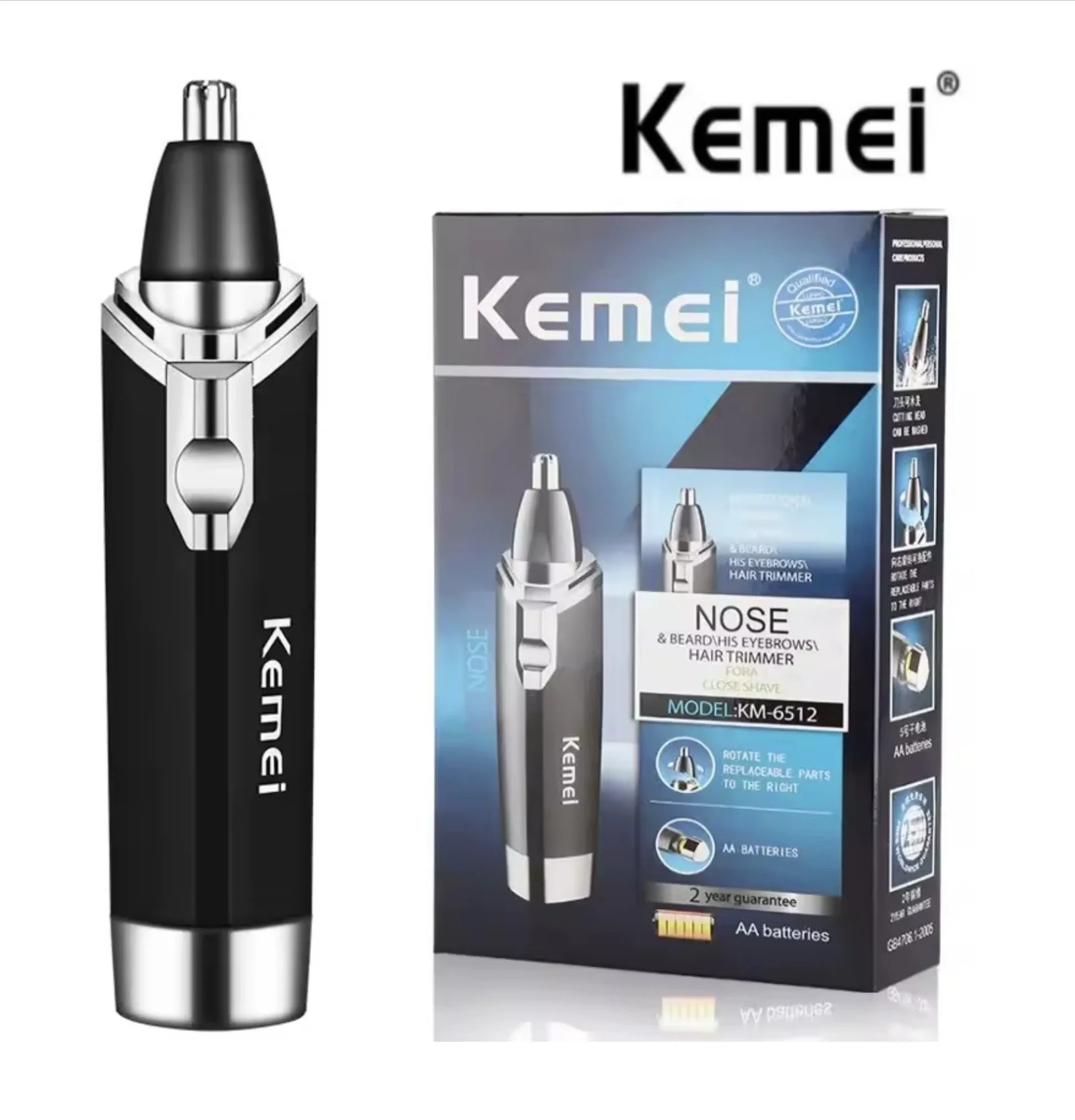 KEMEI KM-6512 NOSE TRIMMER ( ADD ON ITEM ONLY )