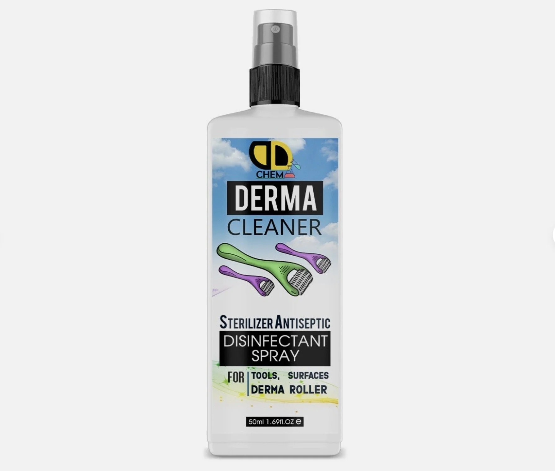 DERMA ROLLER & PEN CLEANING SPRAY - 50ML SPRAY BOTTLE (ADD ON ITEM ONLY)