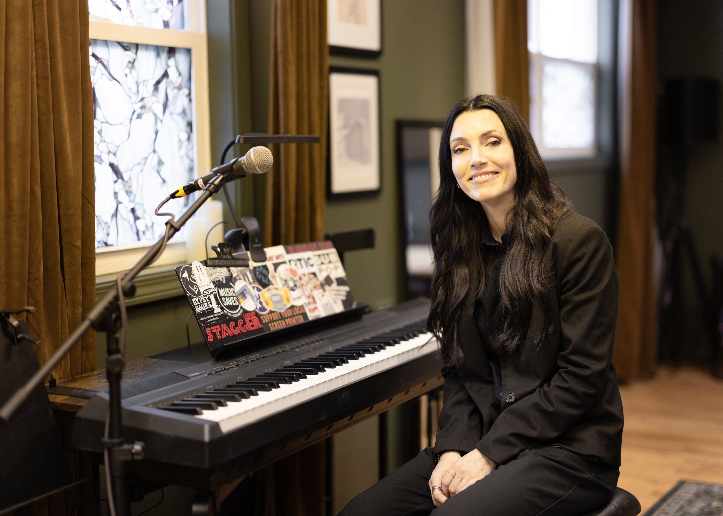 Music School with Mic and Piano