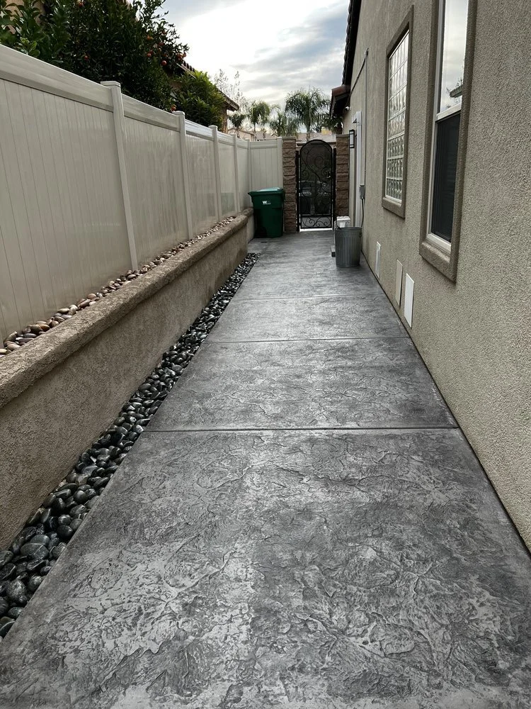 Custom Concrete Stamping color and Design