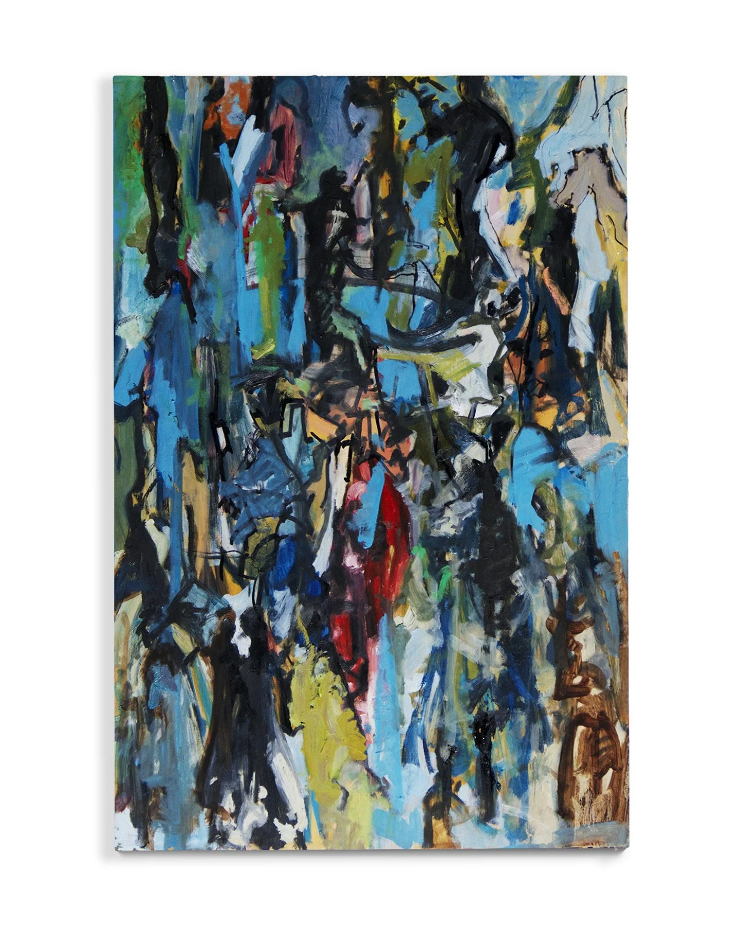 Untitled, 2015. Oil on claybord, 24 x 36 in