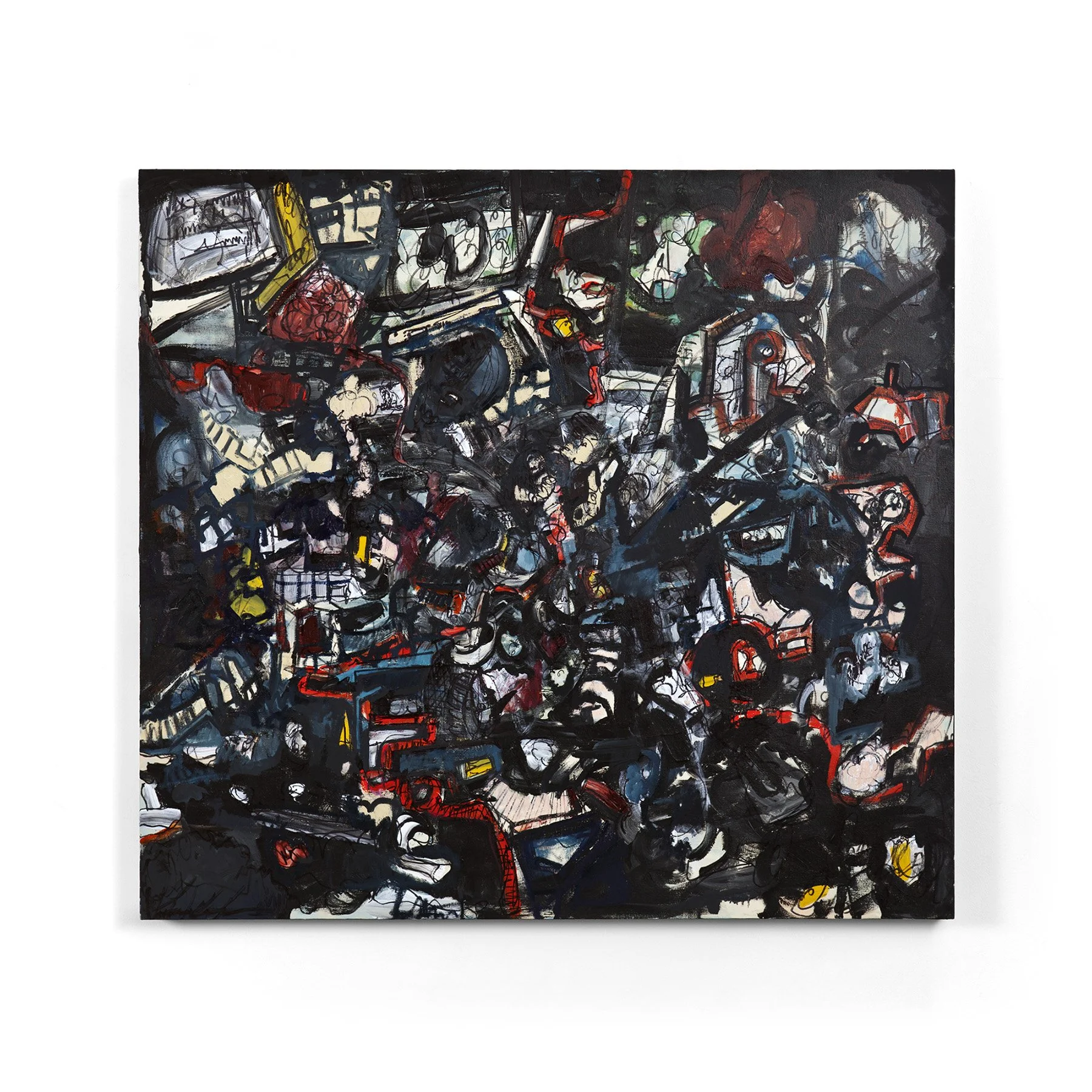Transmitters, 2012. Oil on canvas, 46 x 46 in