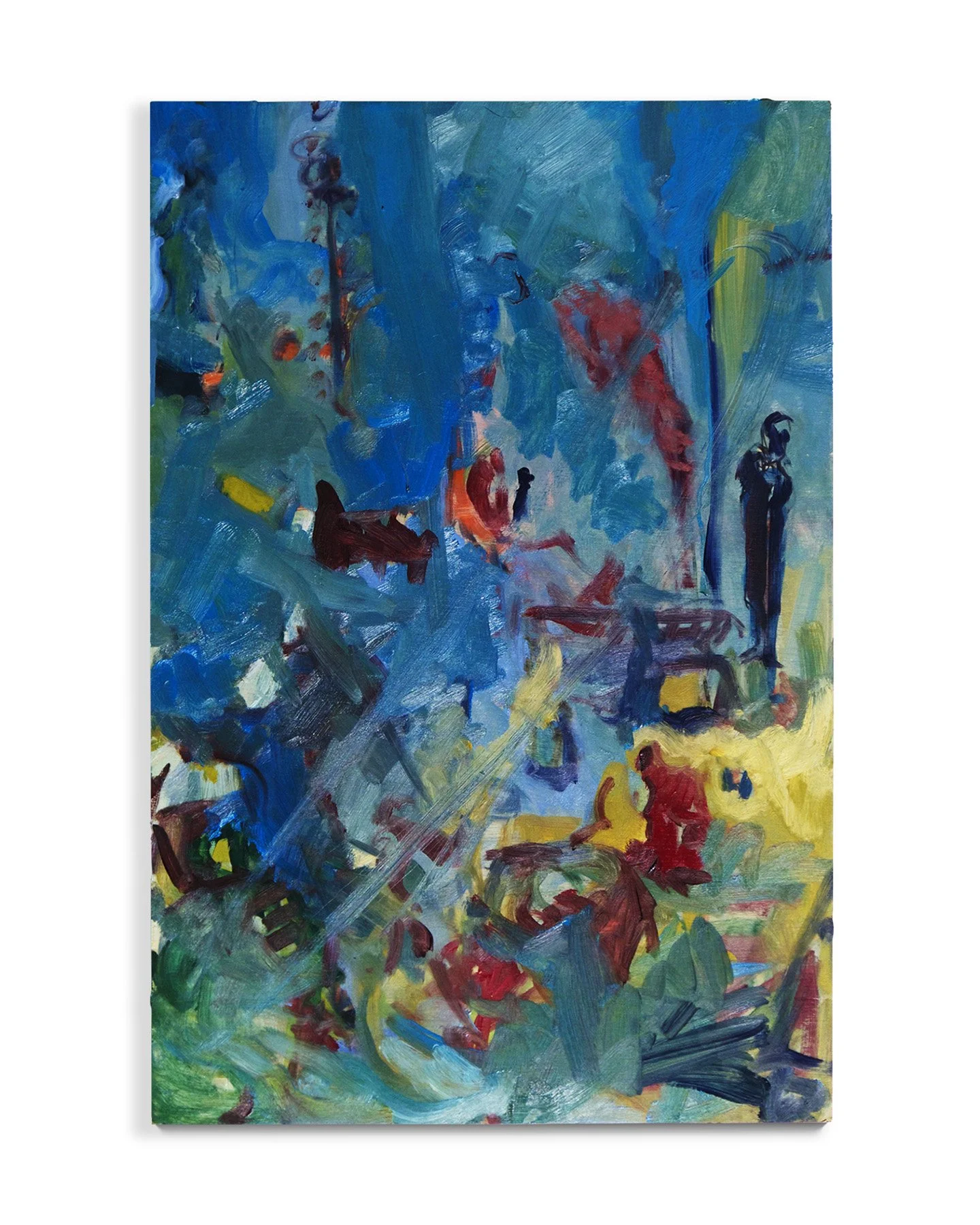 Untitled, 2015. Oil on claybord, 24 x 36 in