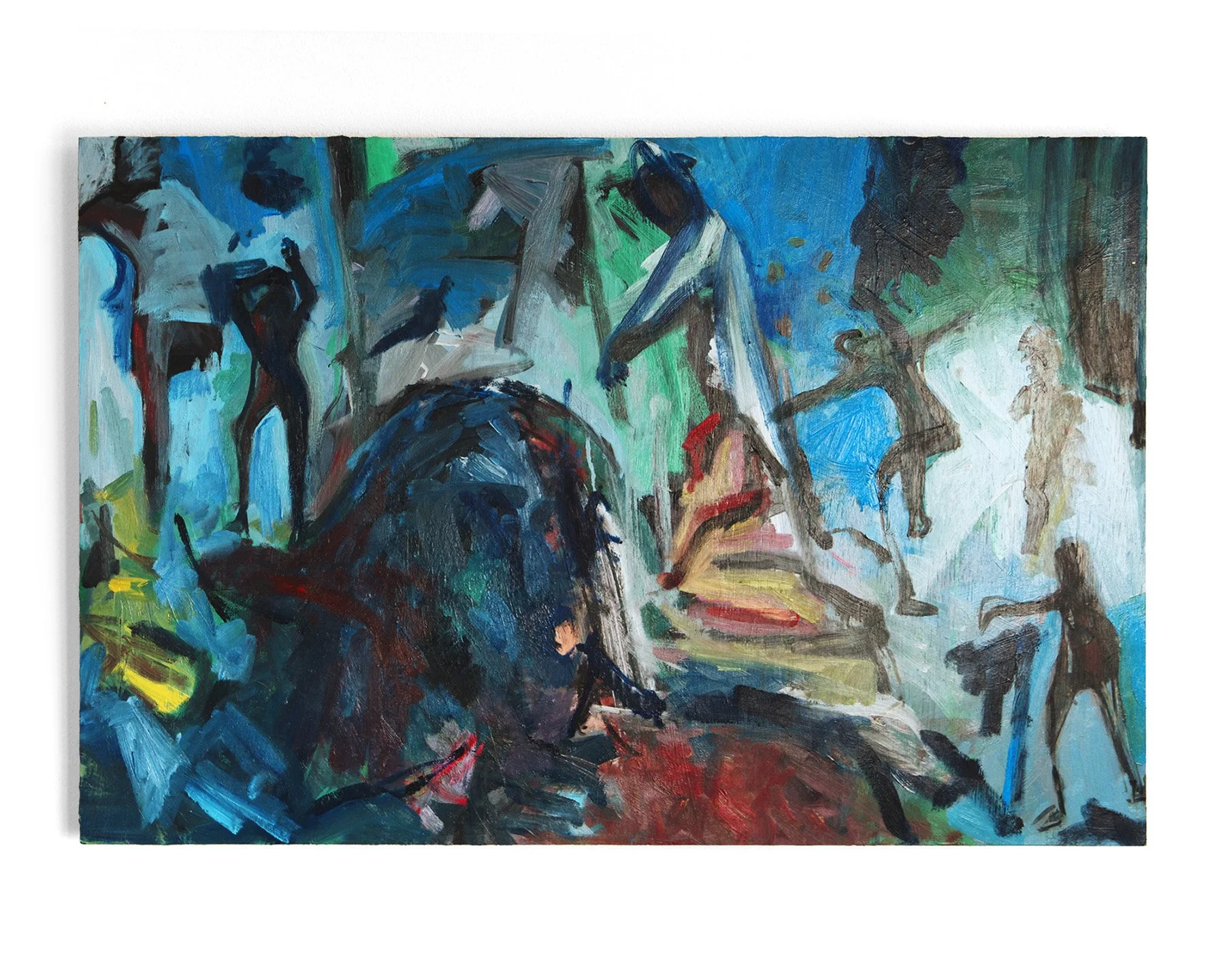 Untitled, 2015. Oil on claybord, 36 x 24 in