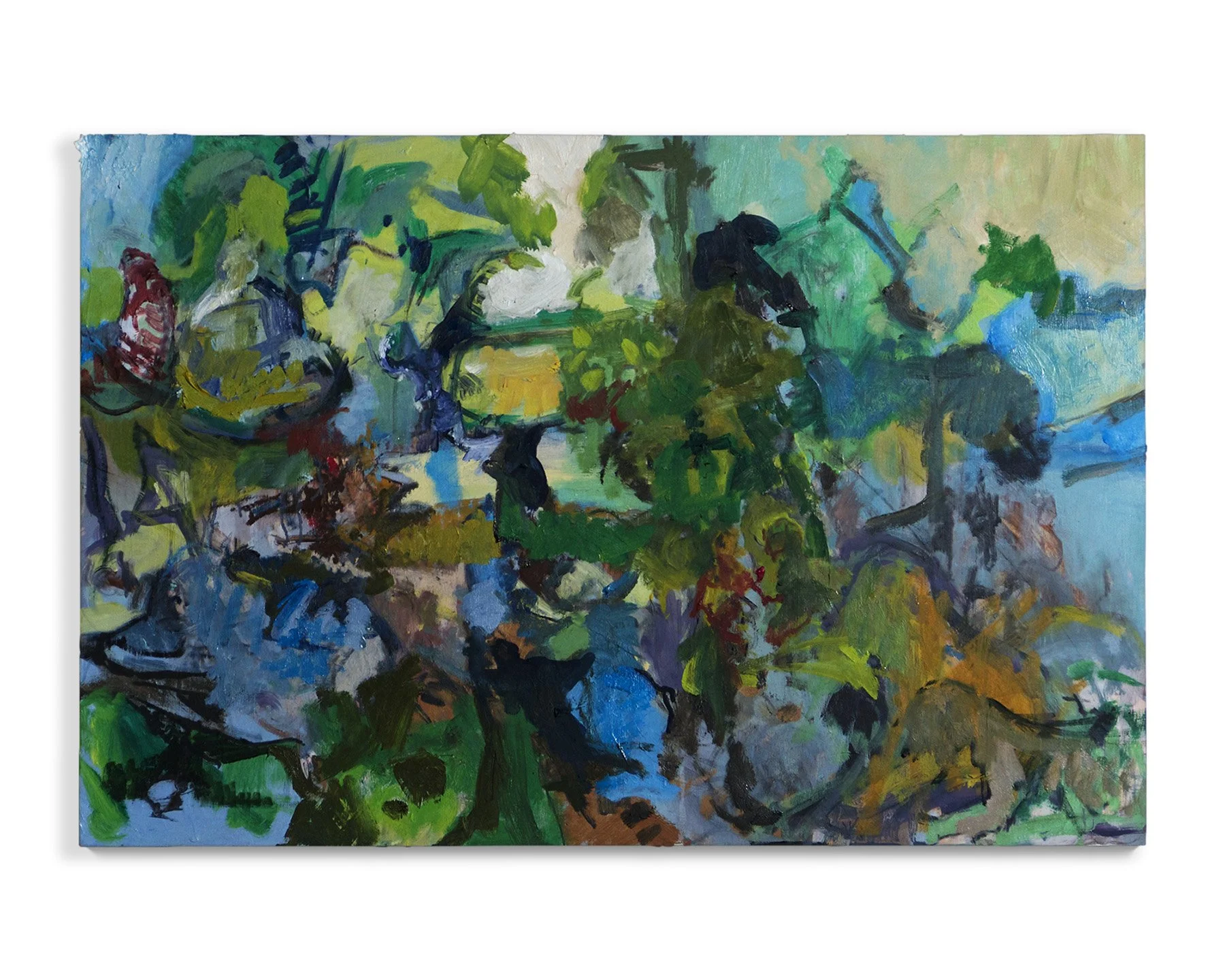Untitled, 2015. Oil on claybord, 36 x 24 in