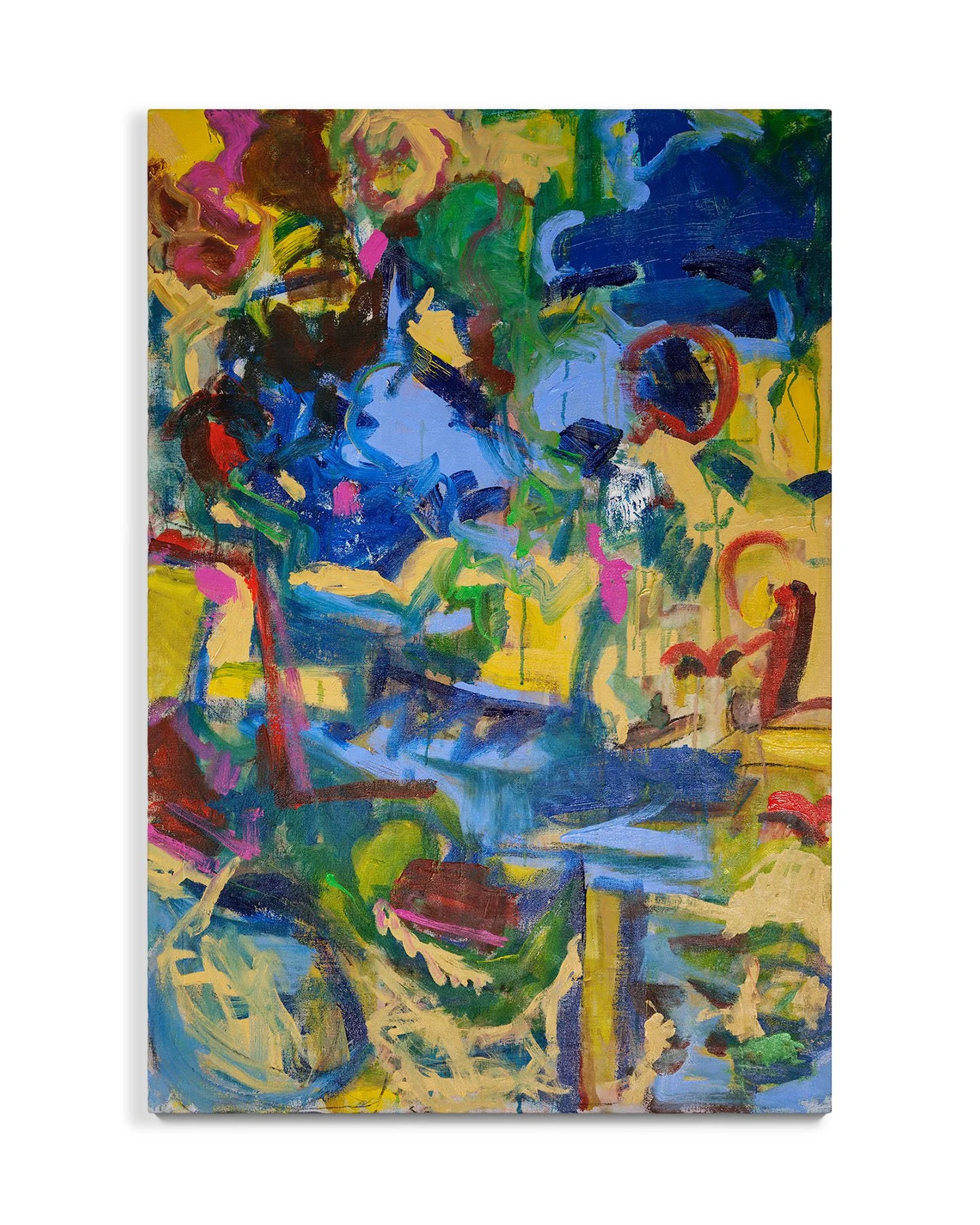 Untitled,  2019, Oil and acrylic on canvas, 48 x 33in