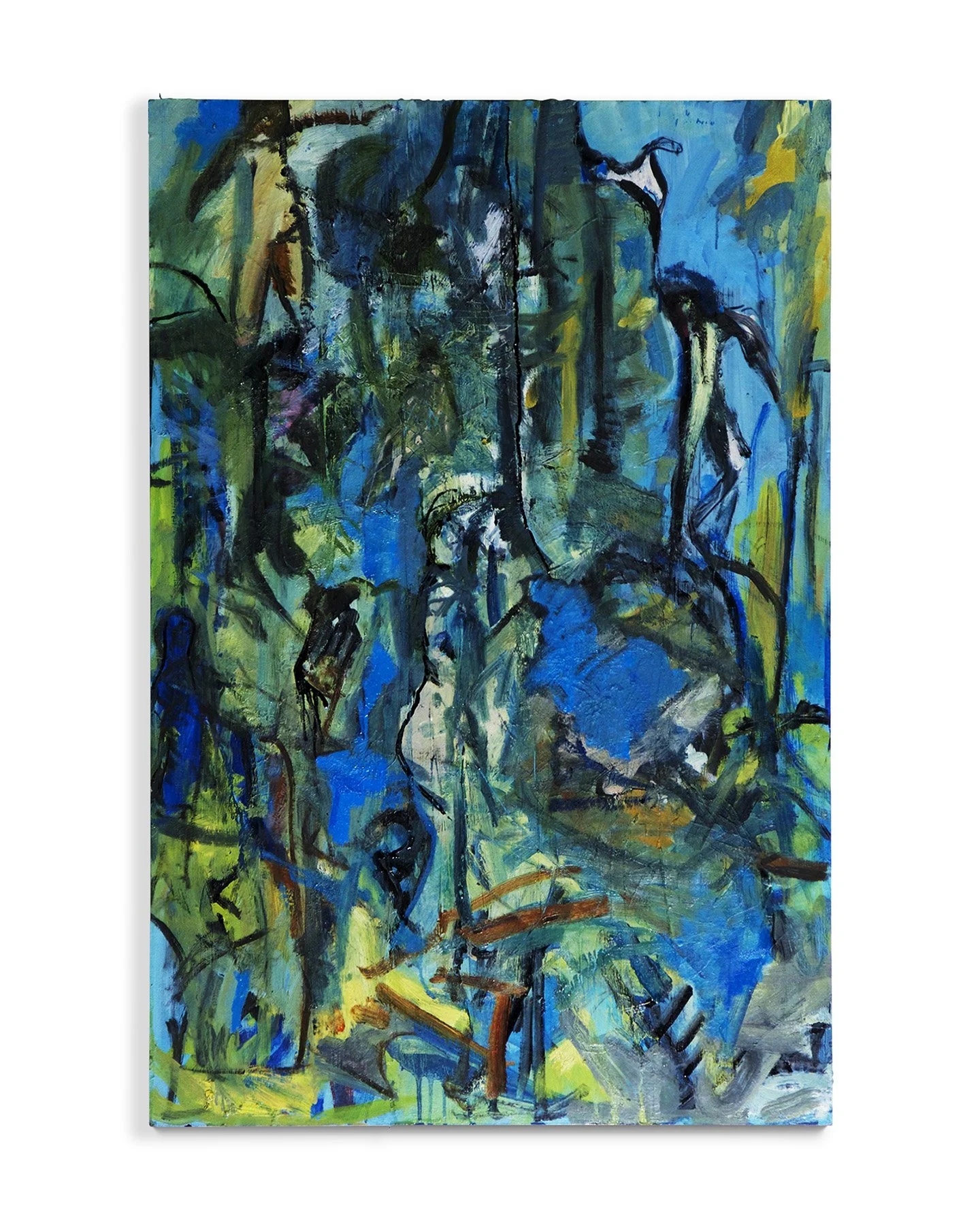 Untitled, 2015. Oil on claybord, 24 x 36 in