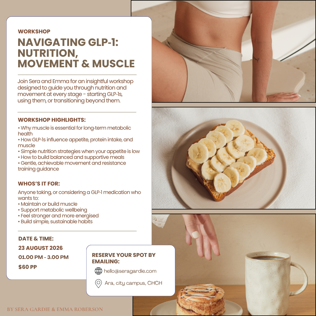 GLP-1 Nutrition and Movement Workshop: DATE COMING SOON