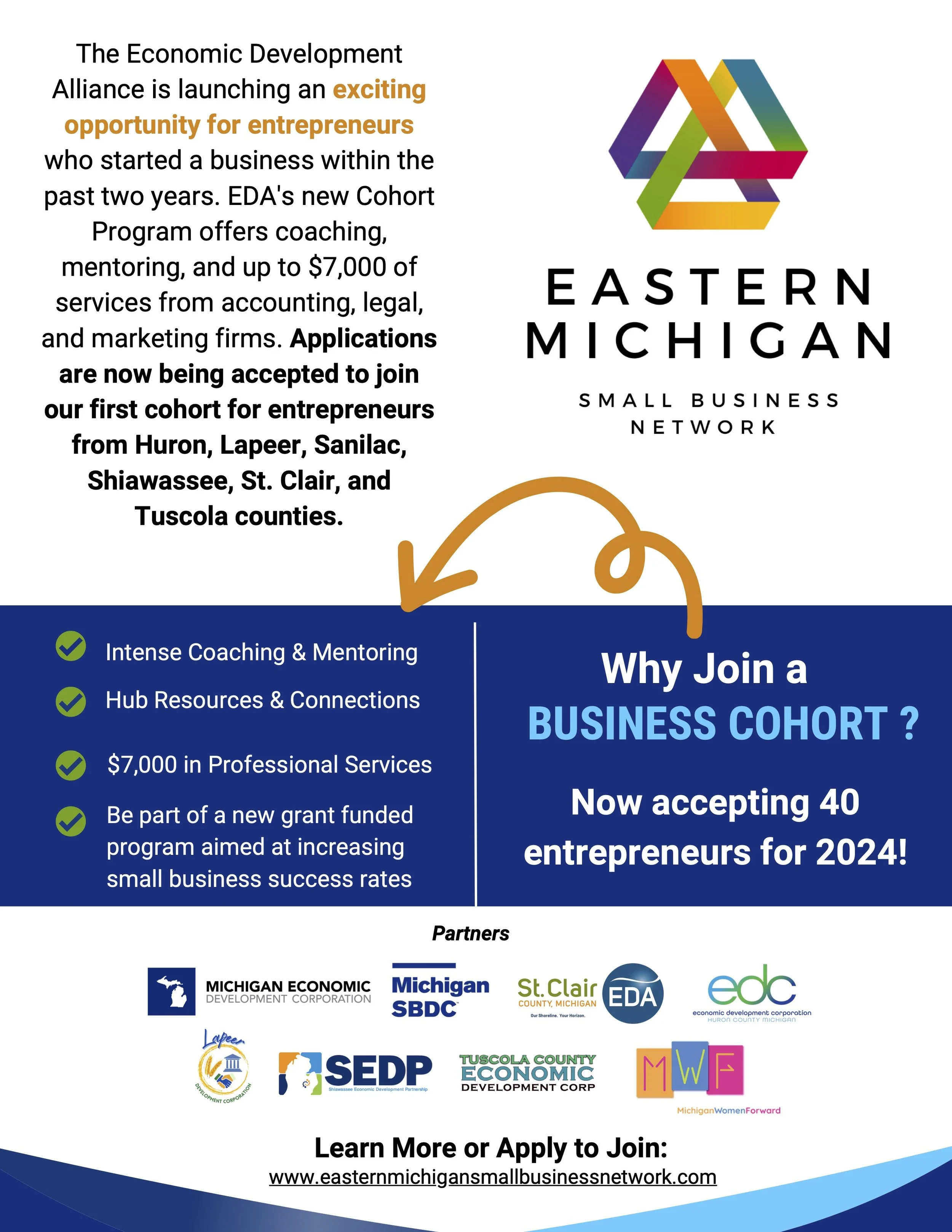 Press Release: New Small Business Cohort Program Seeks 40 Entrepreneurs