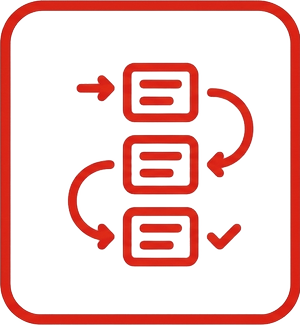 Streamlined enterprise workflows icon