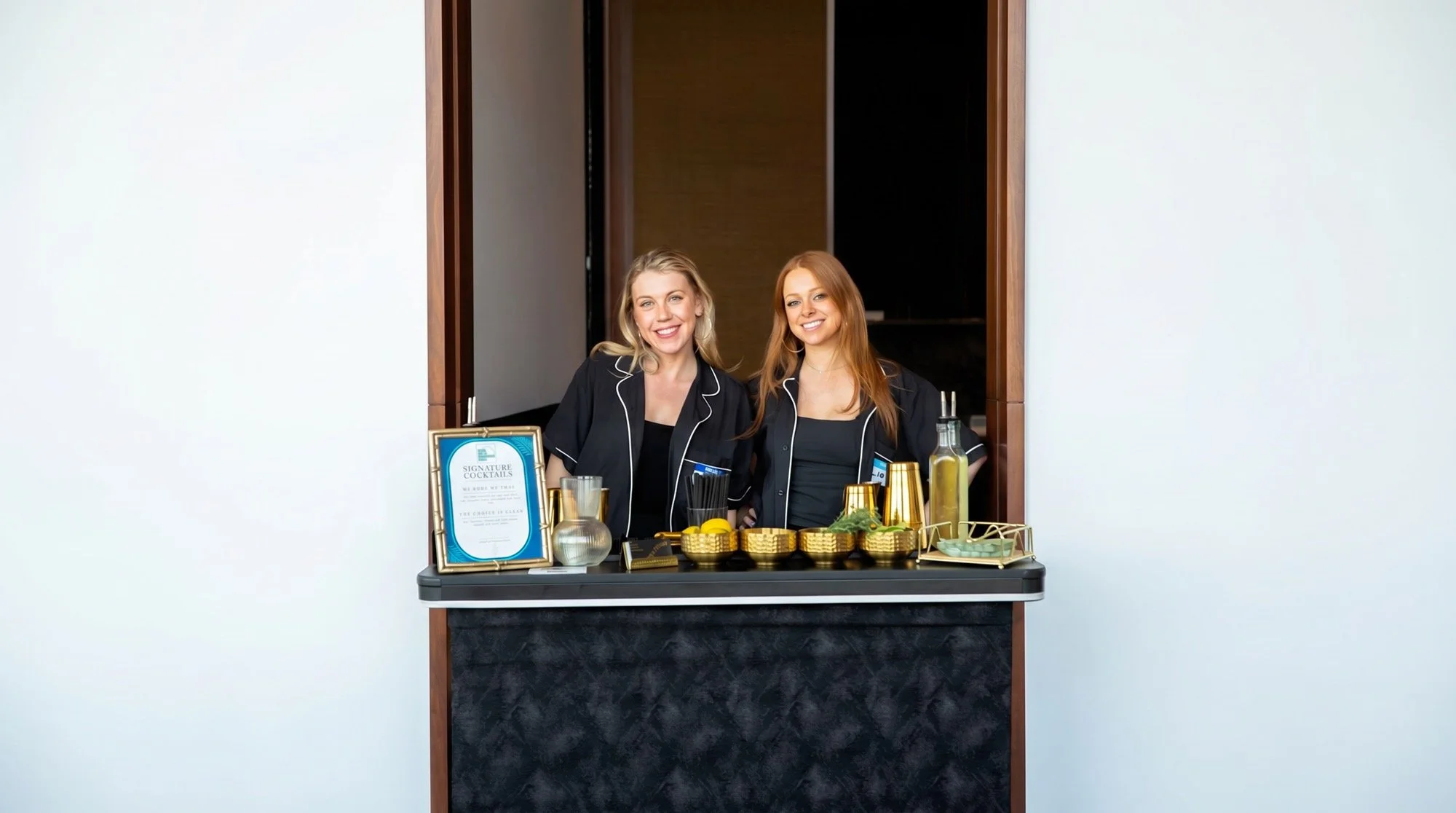 Lia and Rebecca serve up two signature crafted cocktails, “My Body My Tai” a clarified Mai Tai with nutmeg grated fresh to order. And “The Choice is Clear” - a riff on a gin and tonic with an herbal twist. Homemade thyme and lavender syrup and fresh 