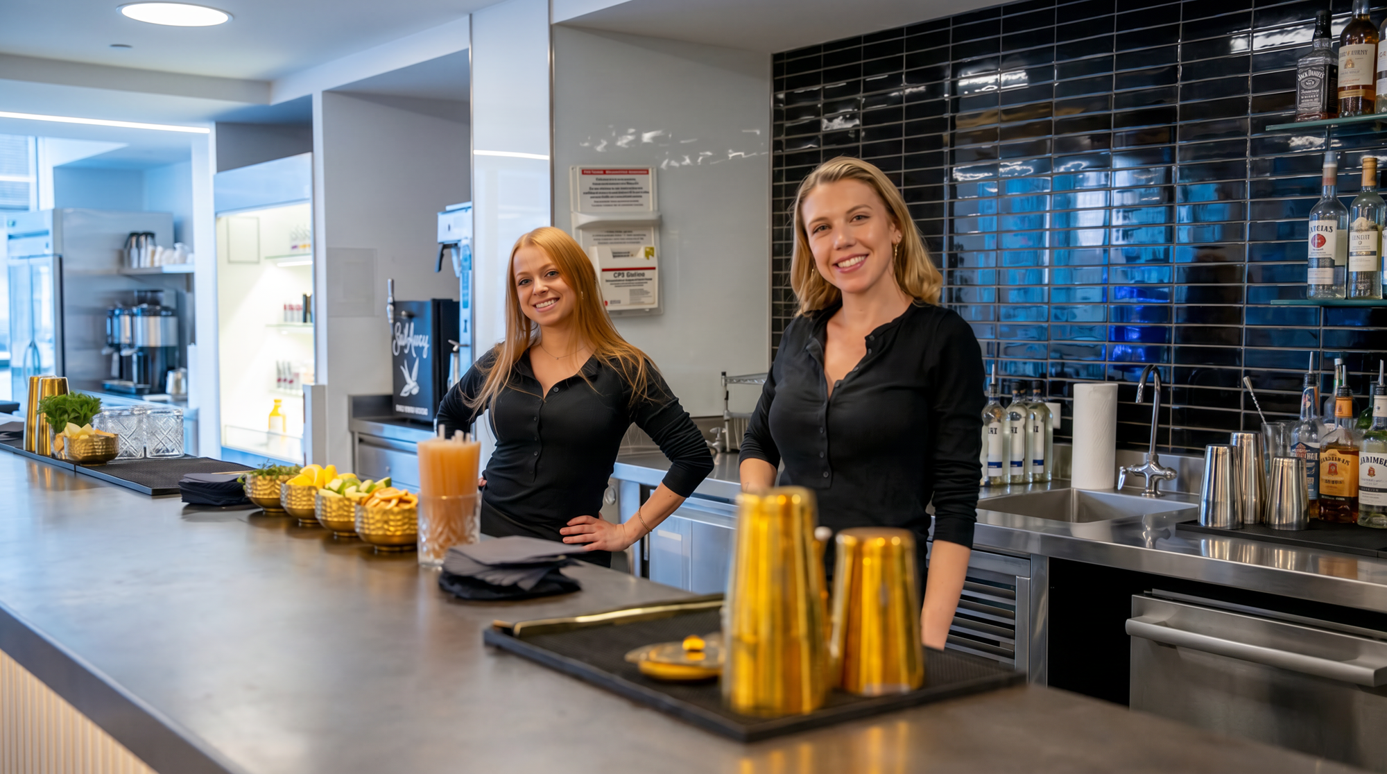 Setting up a bar in an office space in Columbus Circle is always a reason to smile! We love bringing the happy hour straight to your business.