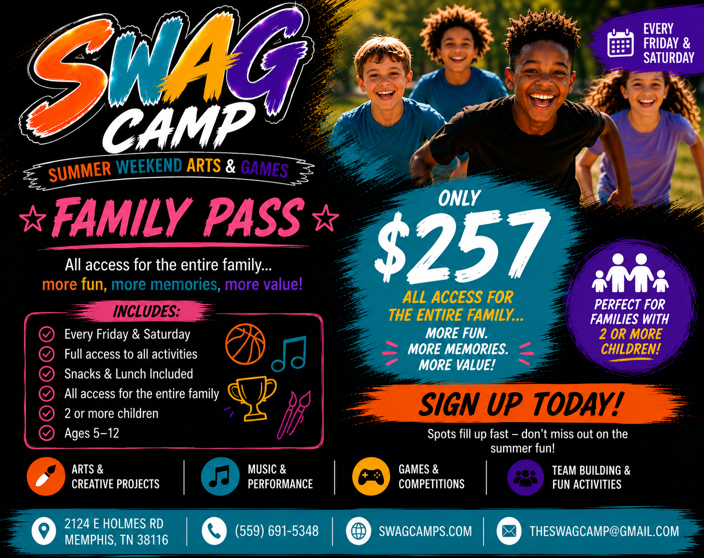 Family Pass (3 campers)
