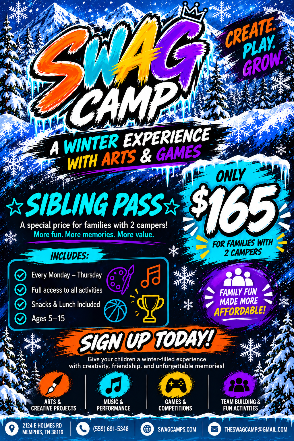 Sibling Pass (2 campers)