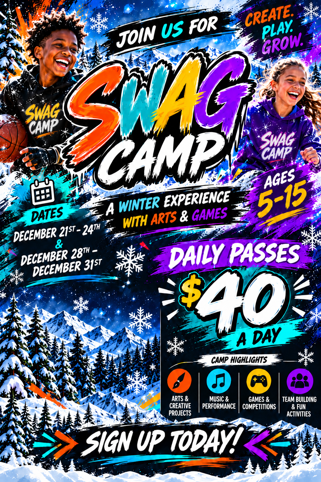 SWAG CAMP Daily Package