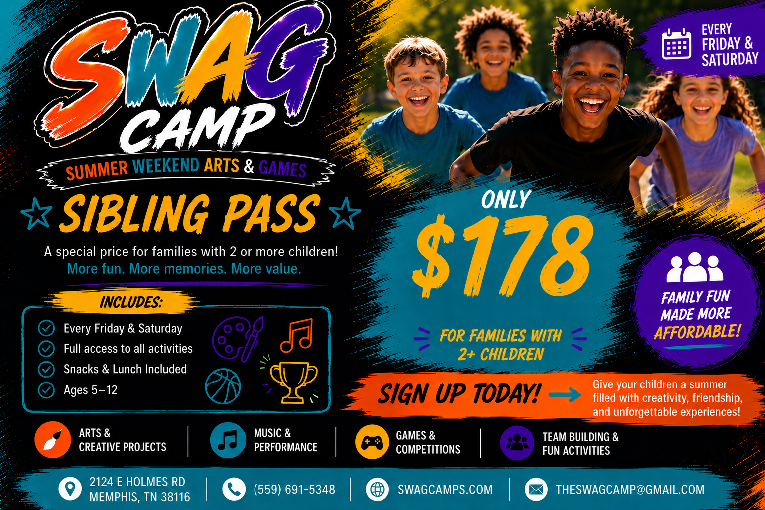 Sibling Pass (2 campers)