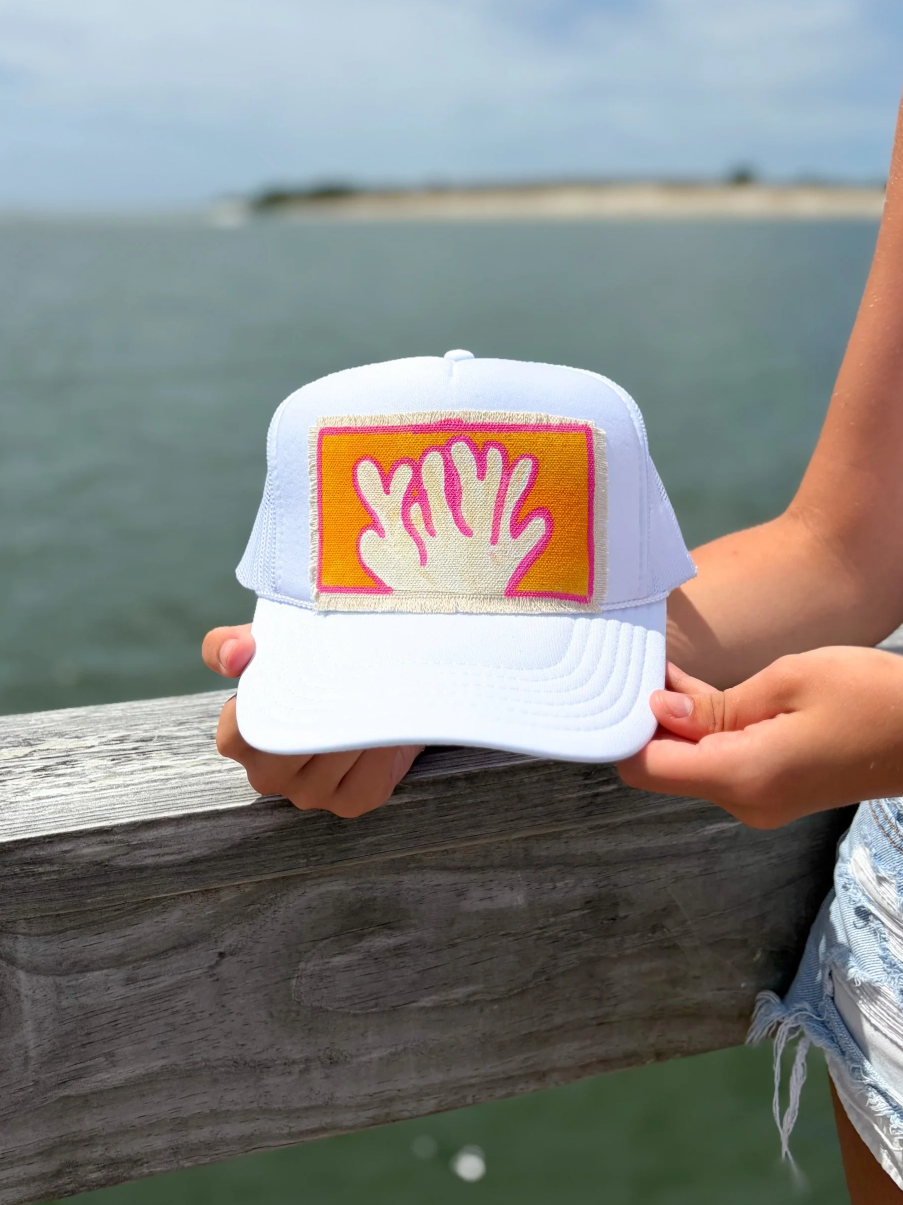 Hot Pink, Orange, and White Coral Patch