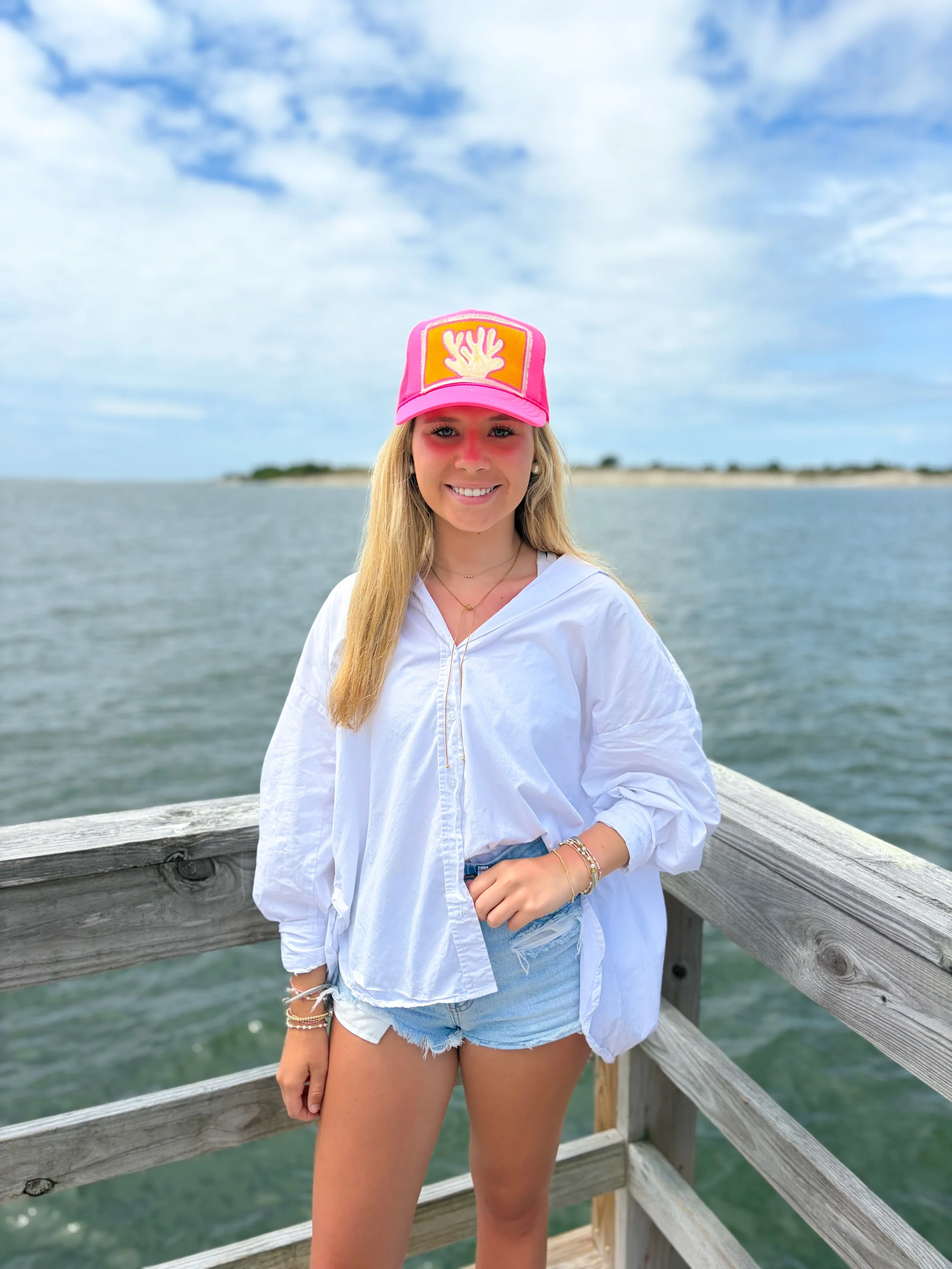 Hot Pink, Orange, and White Coral Patch