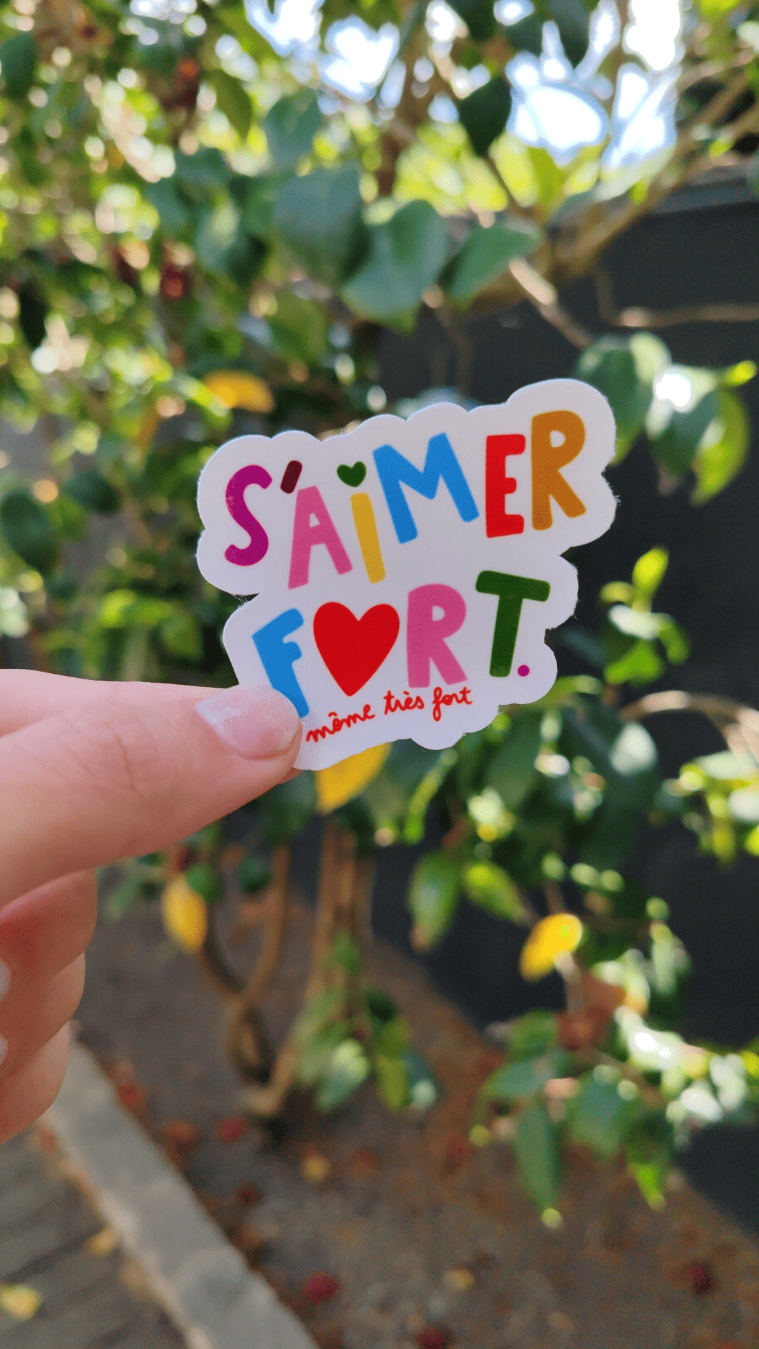 Sticker - S'aimer fort (même très fort)
