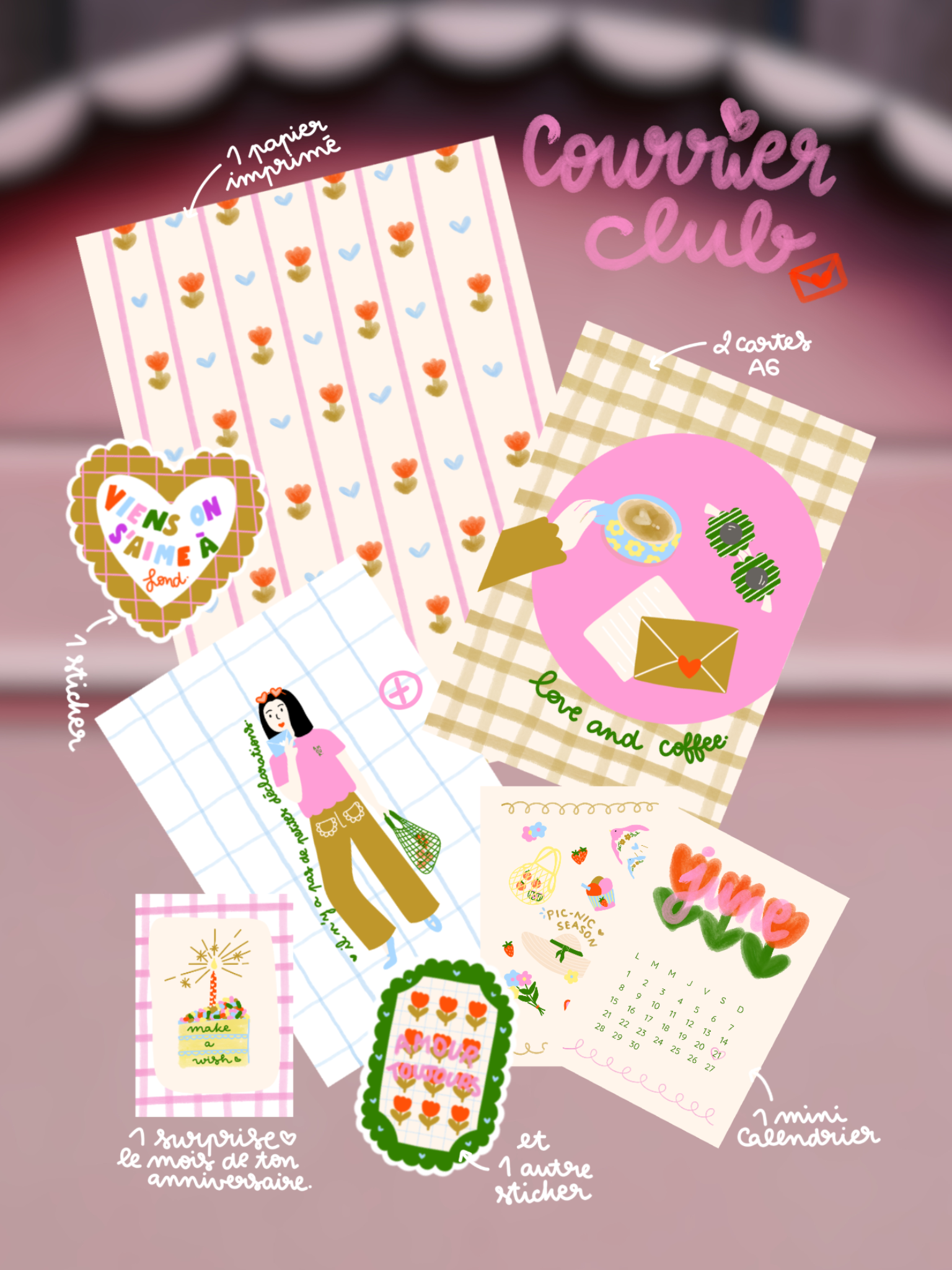 Abonnement mensuel - Courrier club