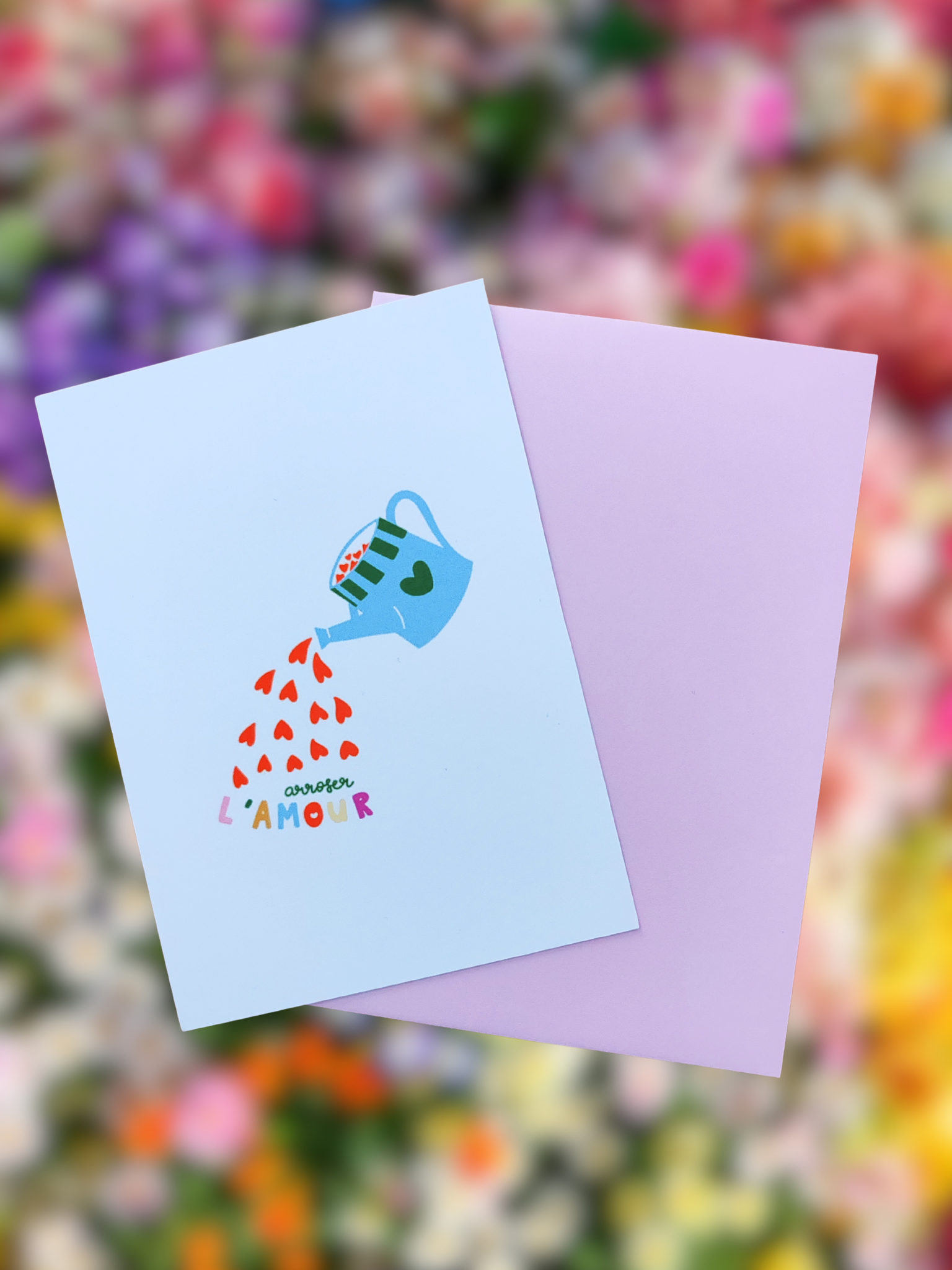 Carte A6 - Arroser l'amour