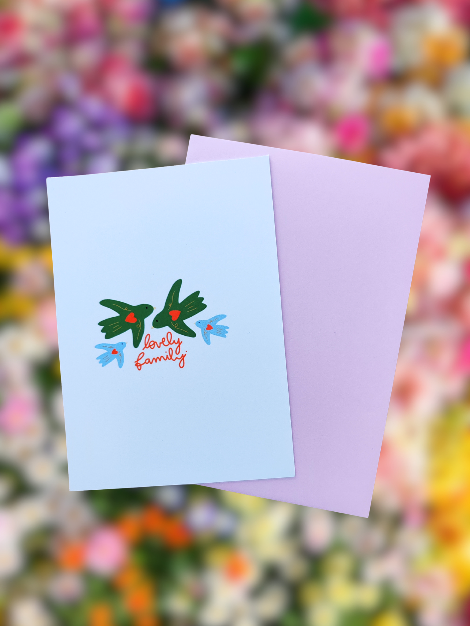 Carte A6 - Lovely family