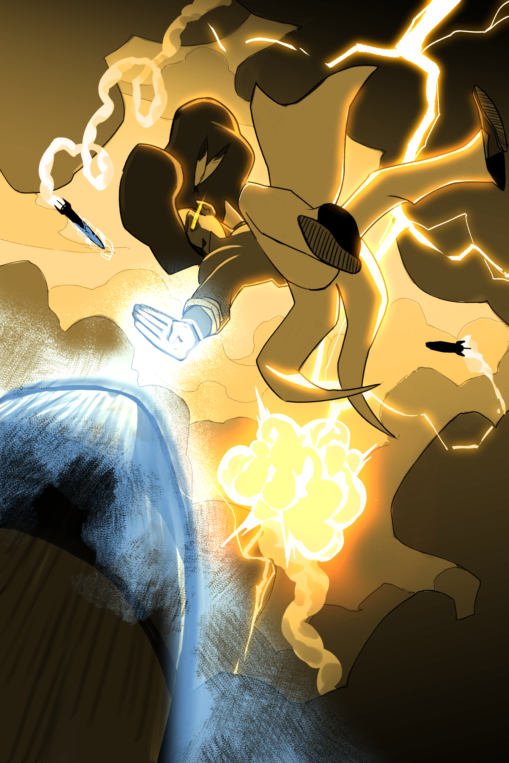 Cloud is also a non violent member, with more conventional methods to deal with threats.