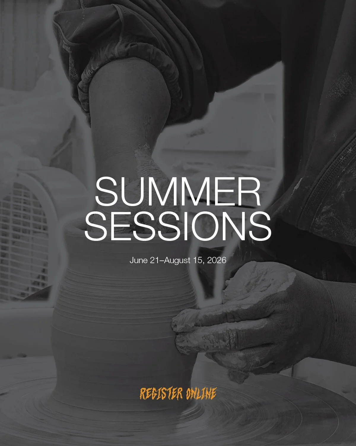 Summer registration is open! Some classes are already filled but theres still room in others.

Join us for wheel throwing and handbuilding classes for all experience levels. Our summer sessions run June 21&ndash;August 15, 2026.

We allow make up cla