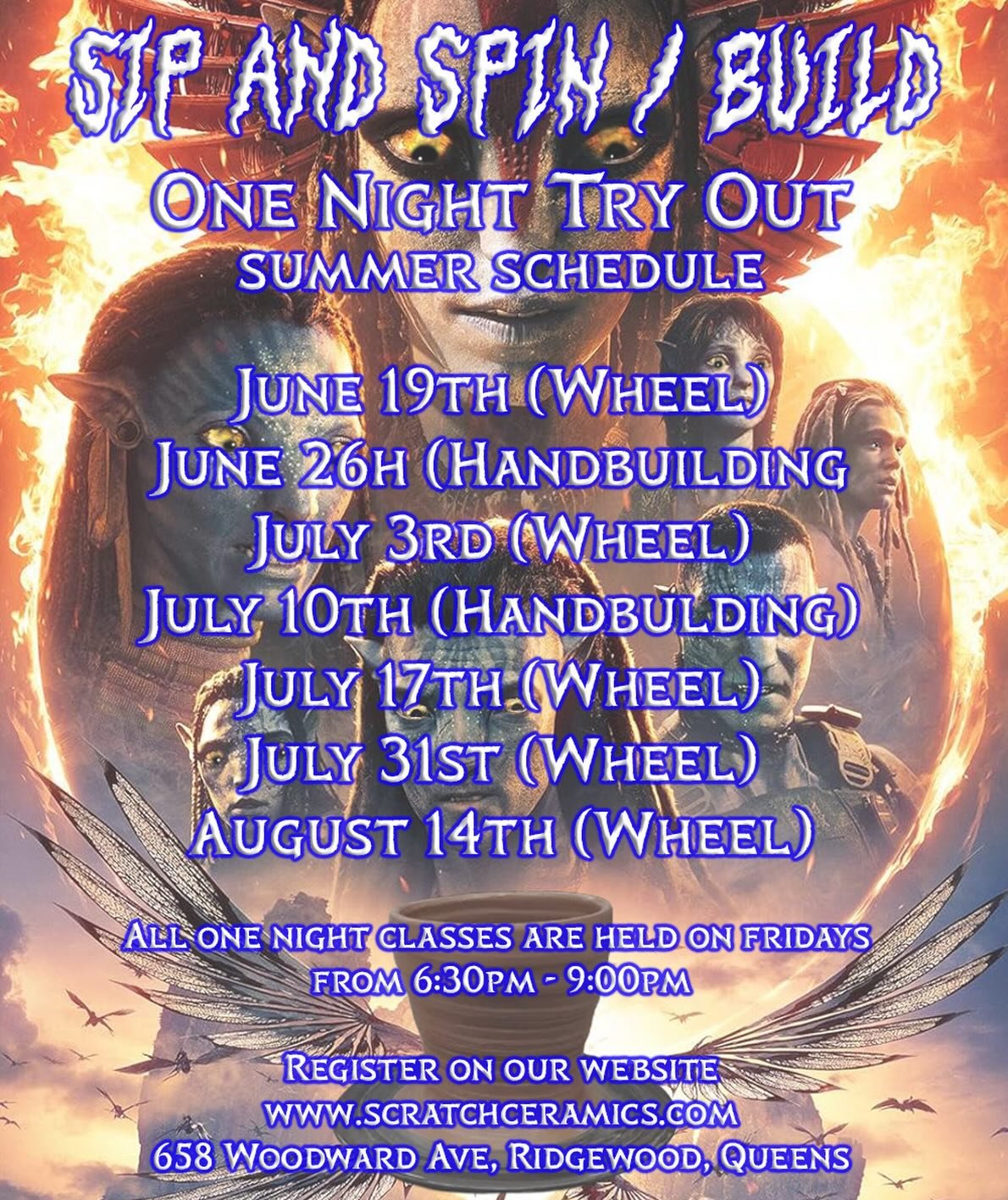*Repost with date fixed!
Summer sip and spin / build schedule. Low commitment but high reward. See you soon? Also these have nothing to do with Avatar besides I like to use Avatar&rsquo;s font. Gotta think of a new movie series for future posts.
.
.
