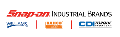 Snap-on Industrial Brands logo with Williams, Bahco, and CDI Torque Products logos below.