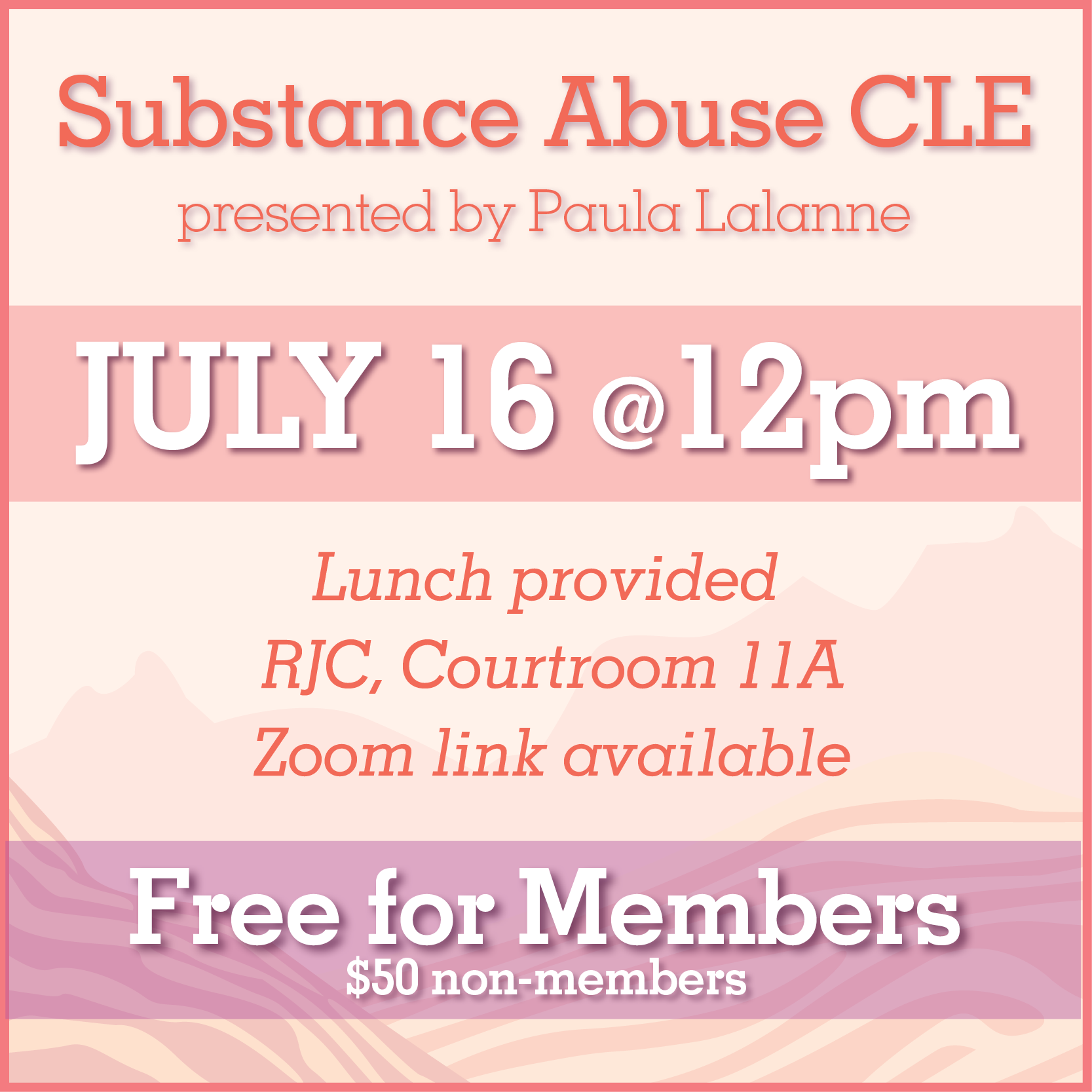 CLE: Substance Abuse