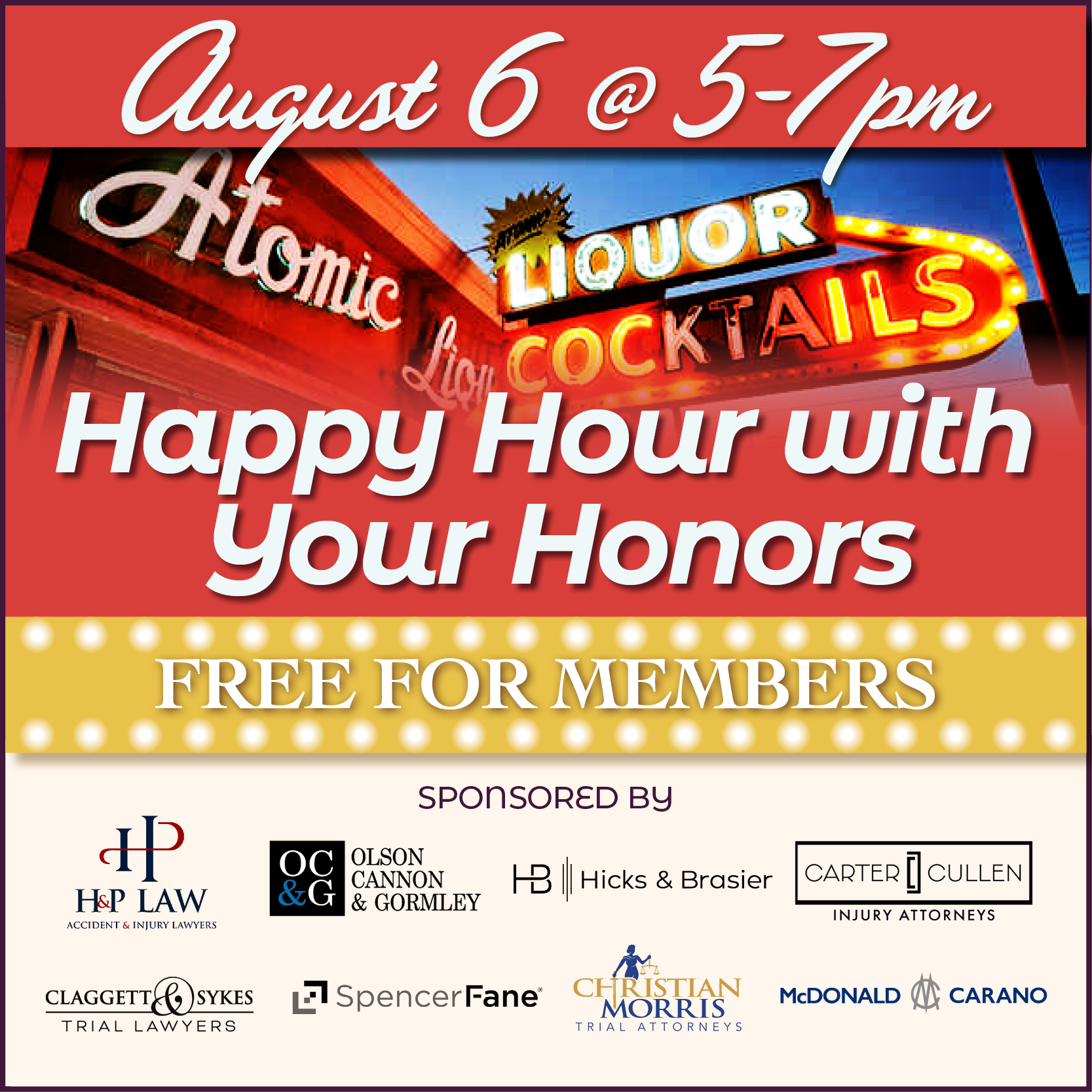 Happy Hour with Your Honors