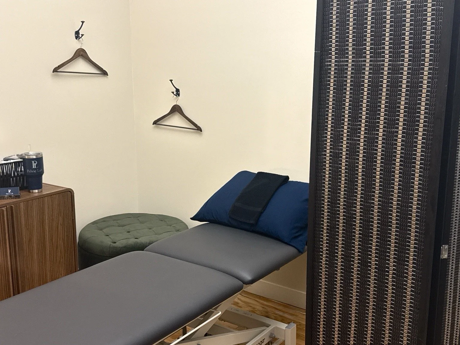 Private treatment room at Pelvic Lab in Manhattan