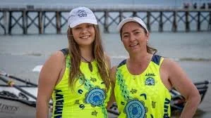 Artist Rheanna Lotter designs competition lifesaving shirts for Surf Rowers League
