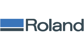Roland logo with a blue and black graphic and the word 'Roland' in black text.