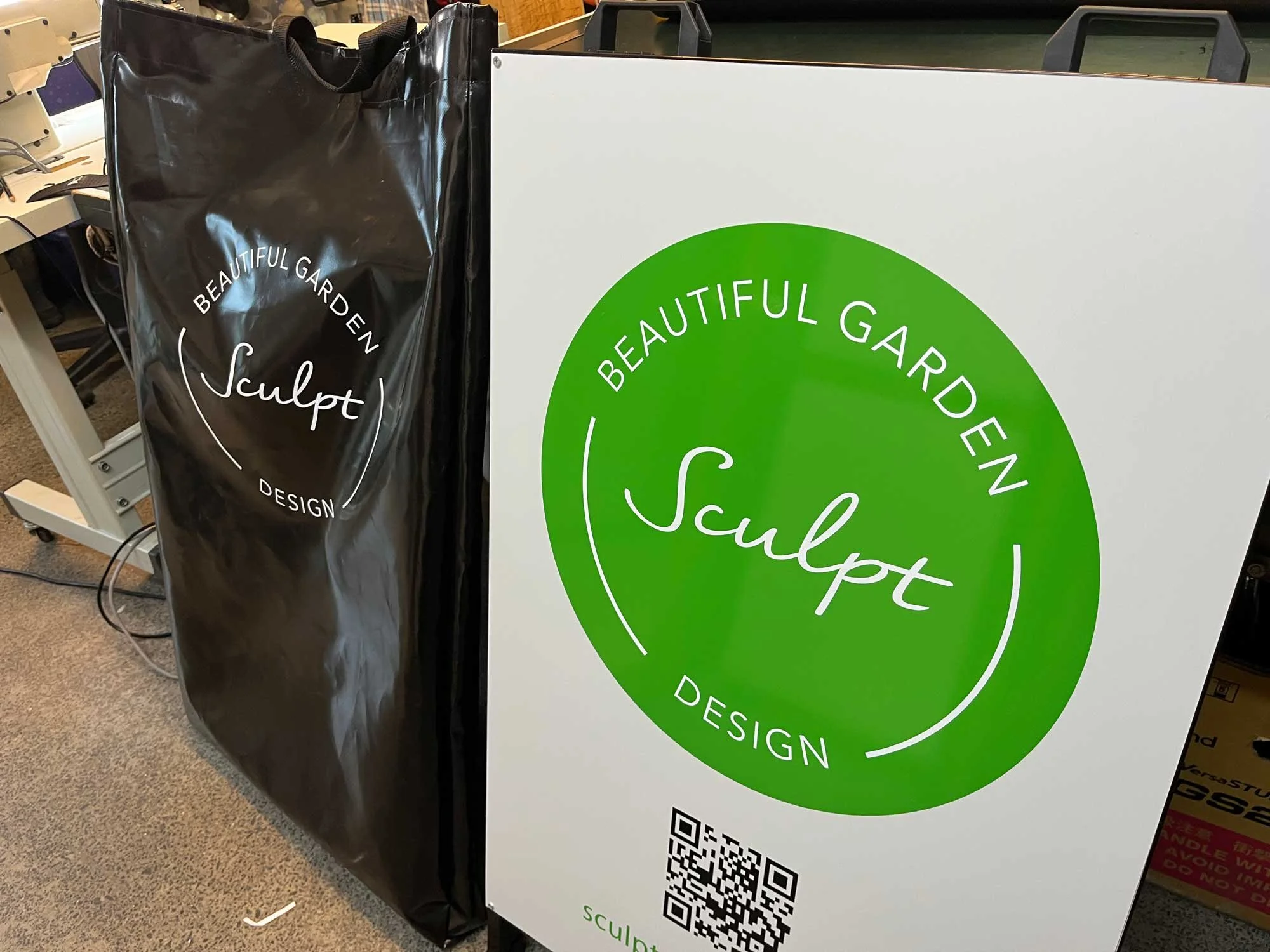 A-Frame footpath sandwich board and sleeve