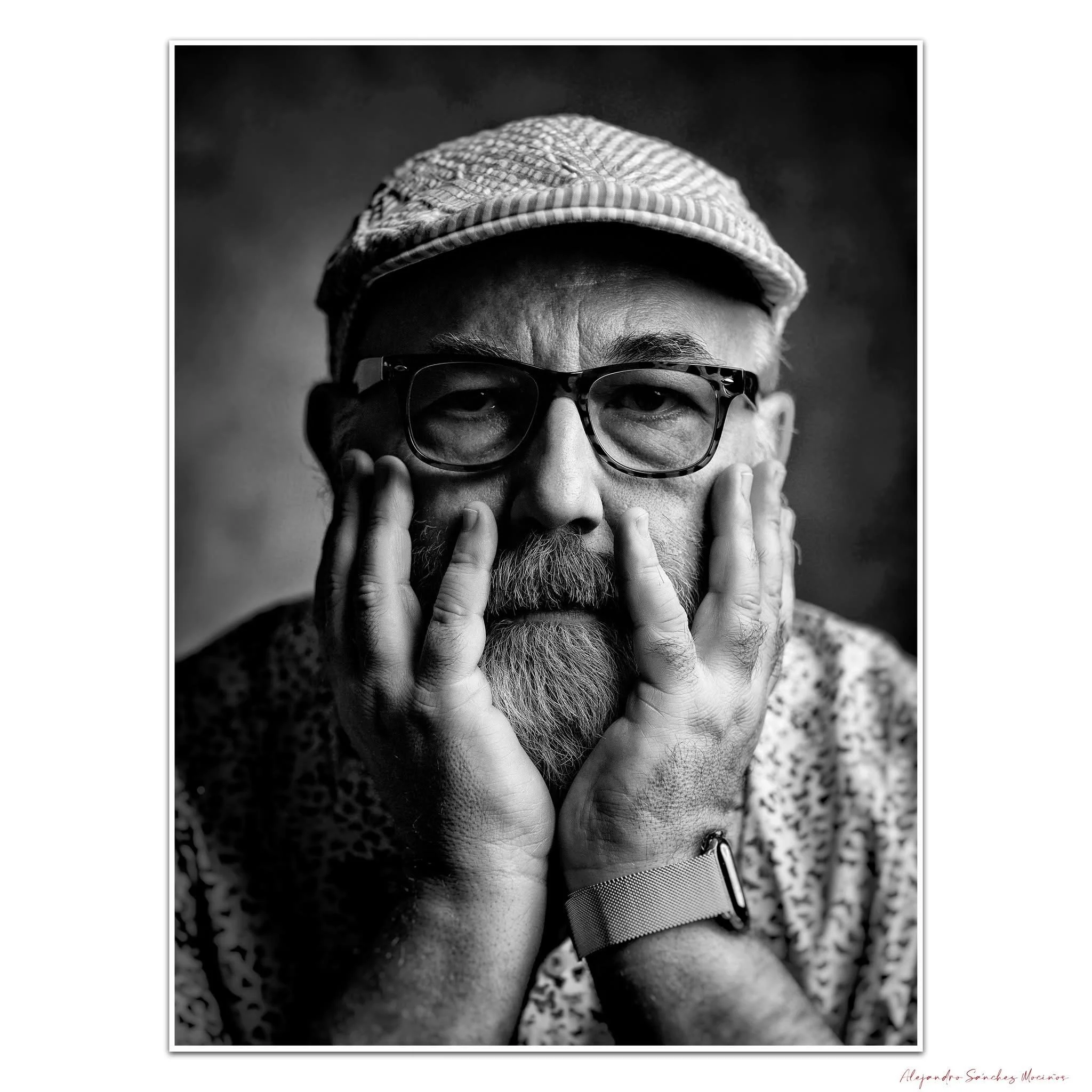 Portrait of the artist, by Alejandro Sanchez Mociños