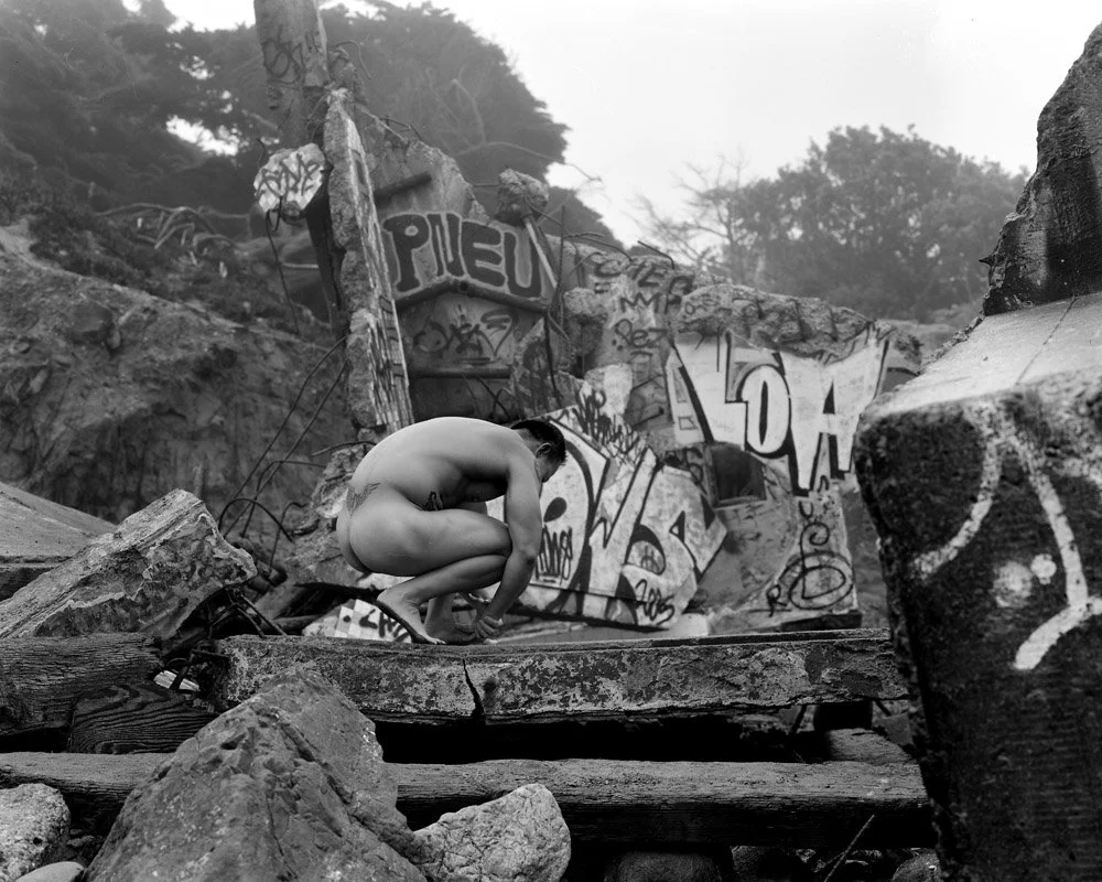 KT, Crouching, Land’s End Ruins, San Francisco