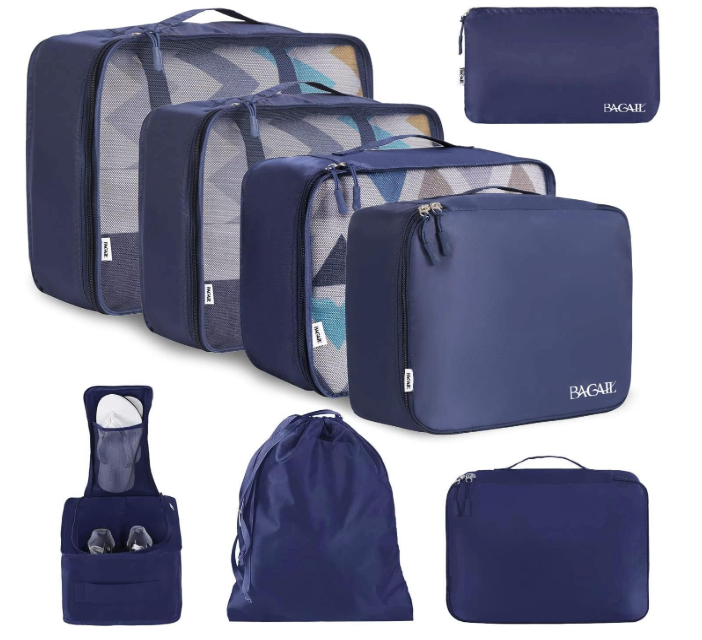 BAGAIL Packing Cubes for Suitcase 8 Set, Lightweight Luggage Packing Organizers Packing Cubes for Travel Accessories.
