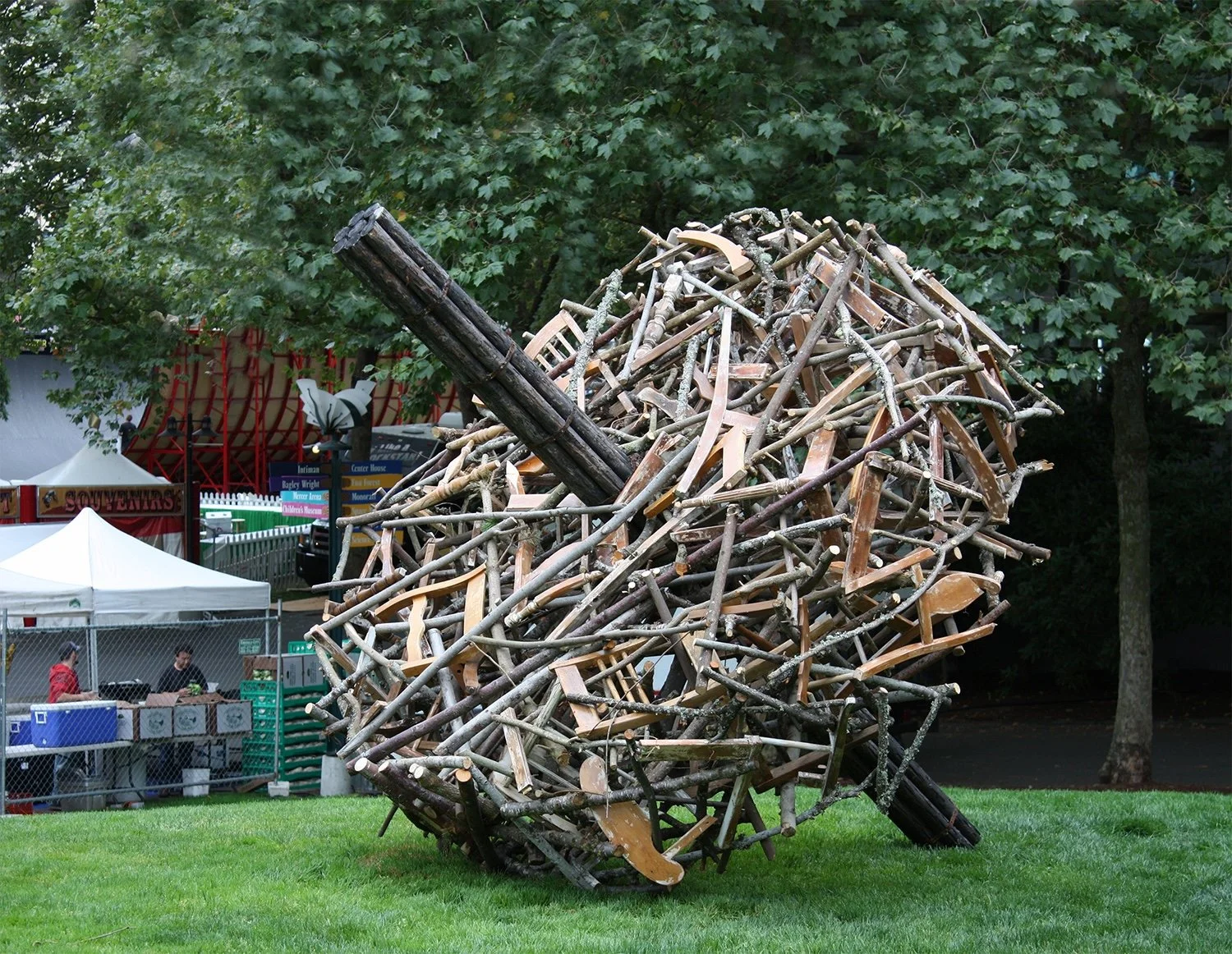 At Rest, 2009, Wood, 14’x12’x12’