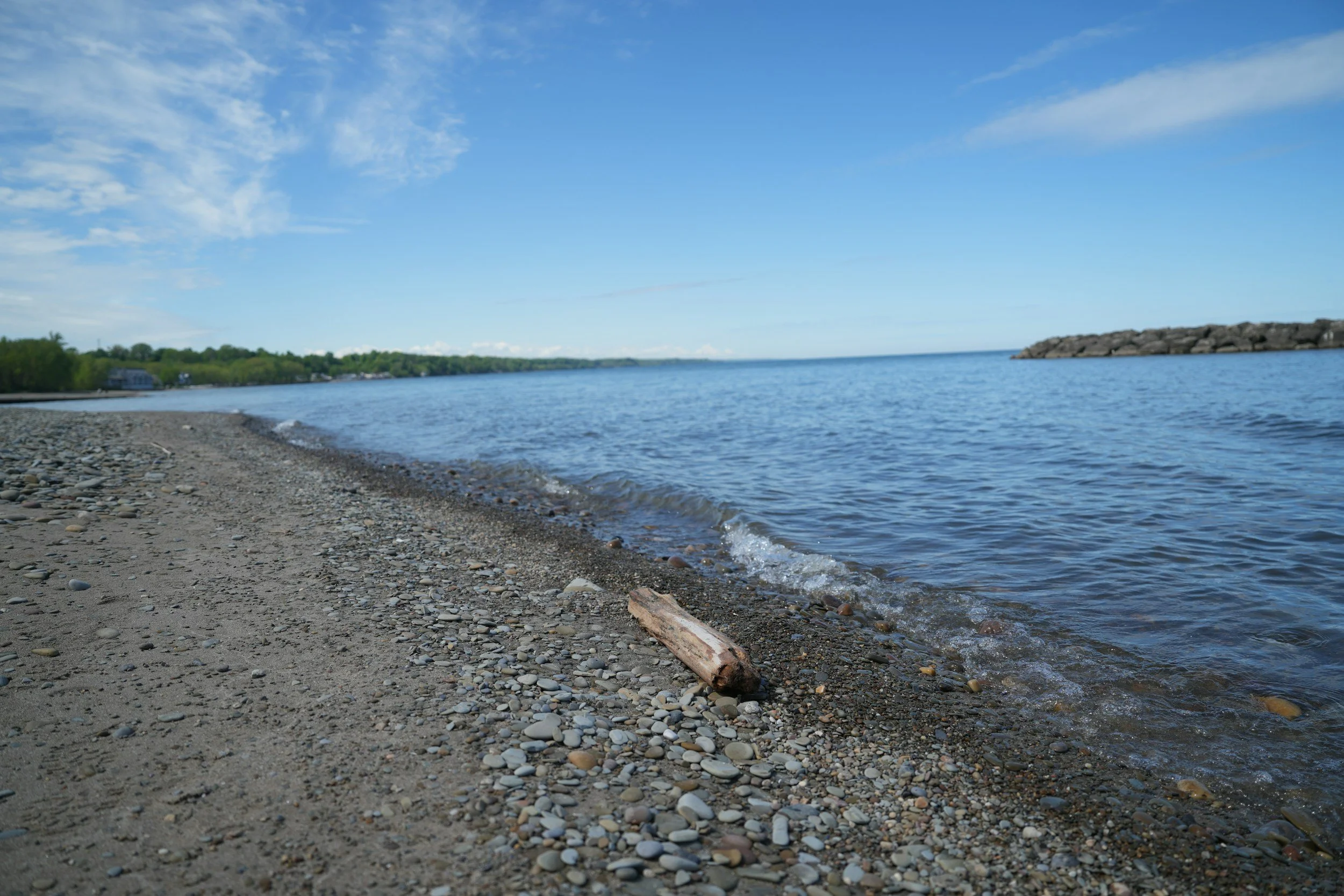 Lake Erie Shoreline in Northeast Ohio.