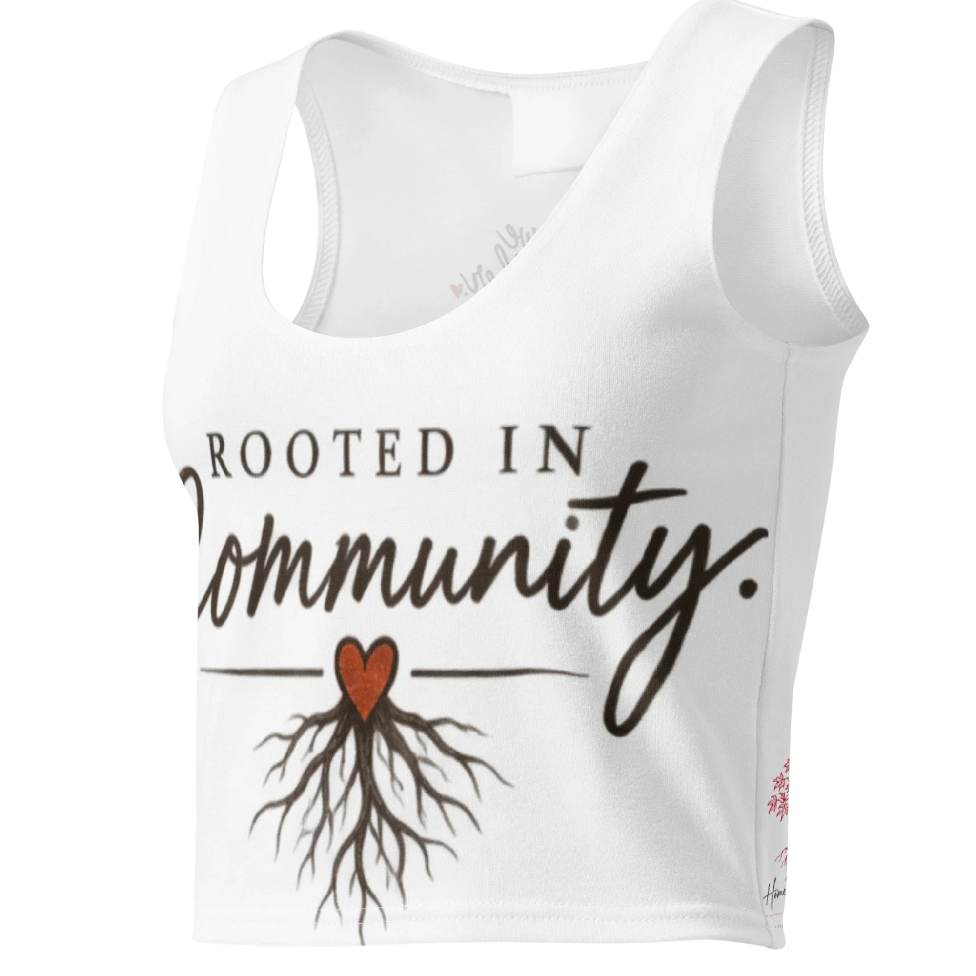 "Rooted in Community" | Cotton crop top
