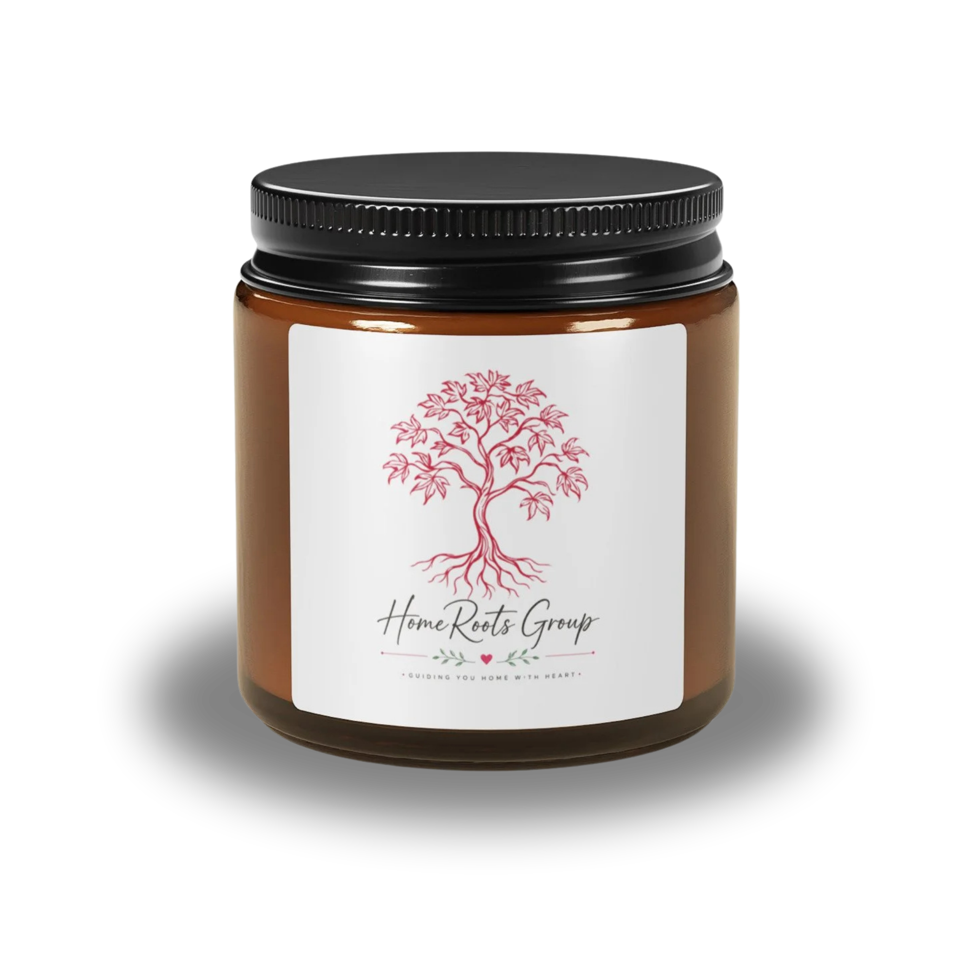HomeRoots Group | Amber Jar Soy Candle, Choose your scent, Client closing gift.