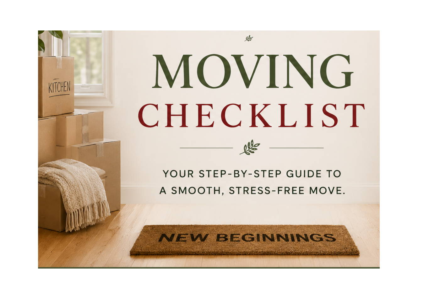 HomeRoots Group Moving Checklist for Northeast Ohio home buyers.