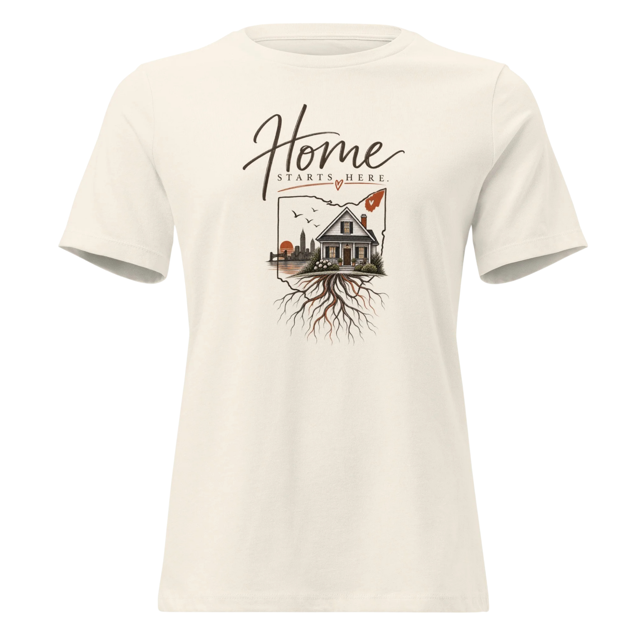 "Home Starts Here" | Women's Relaxed T-Shirt
