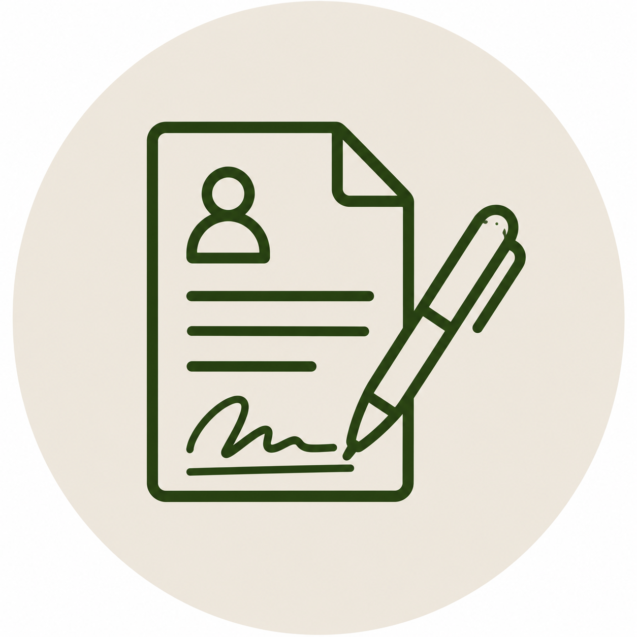 Real estate career application and agent information.